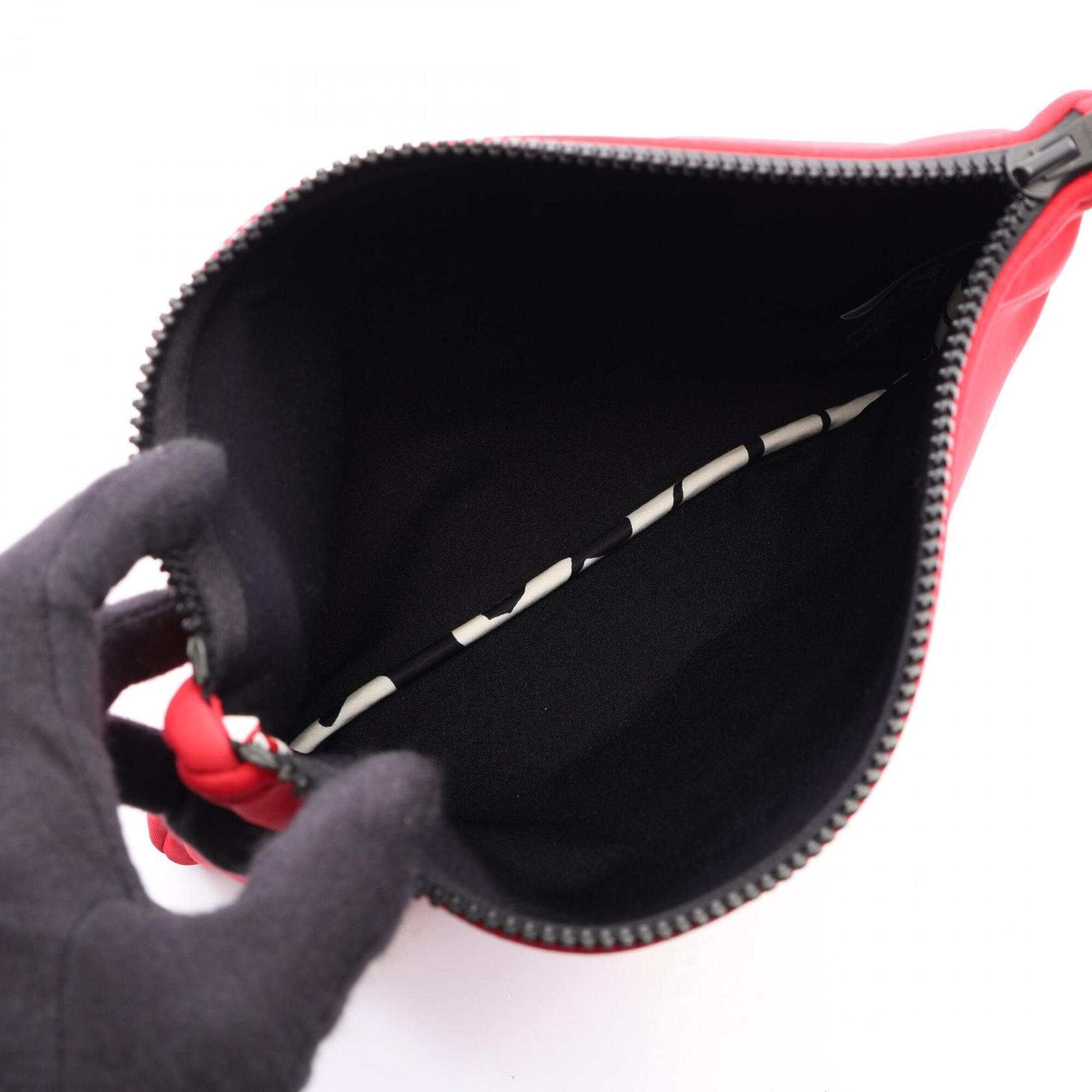 Hermes Red Color Neoprene Pouch (Pre-Owned)