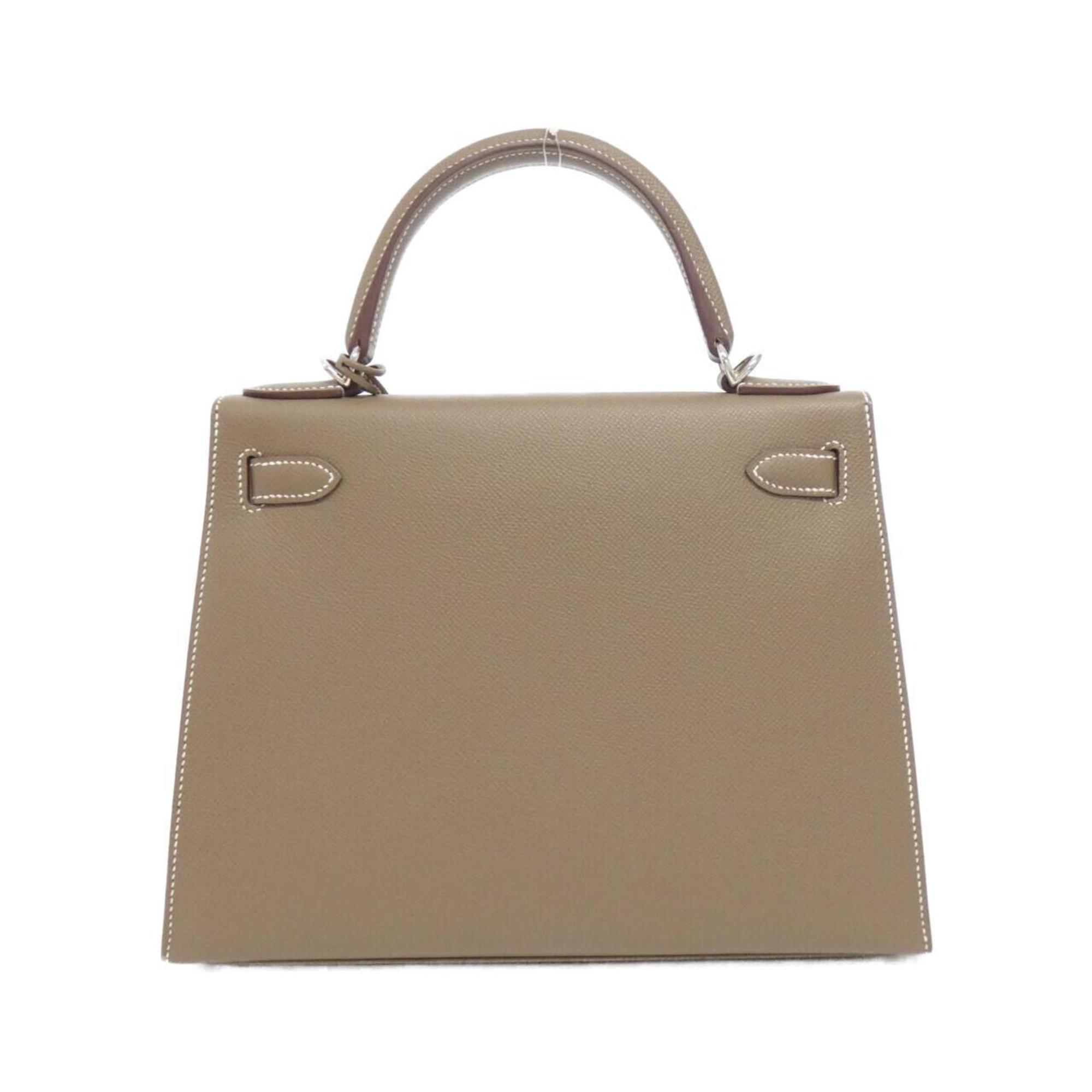 Hermes Kelly Etoupe Gray Epsom Leather Handbag (Pre-Owned)