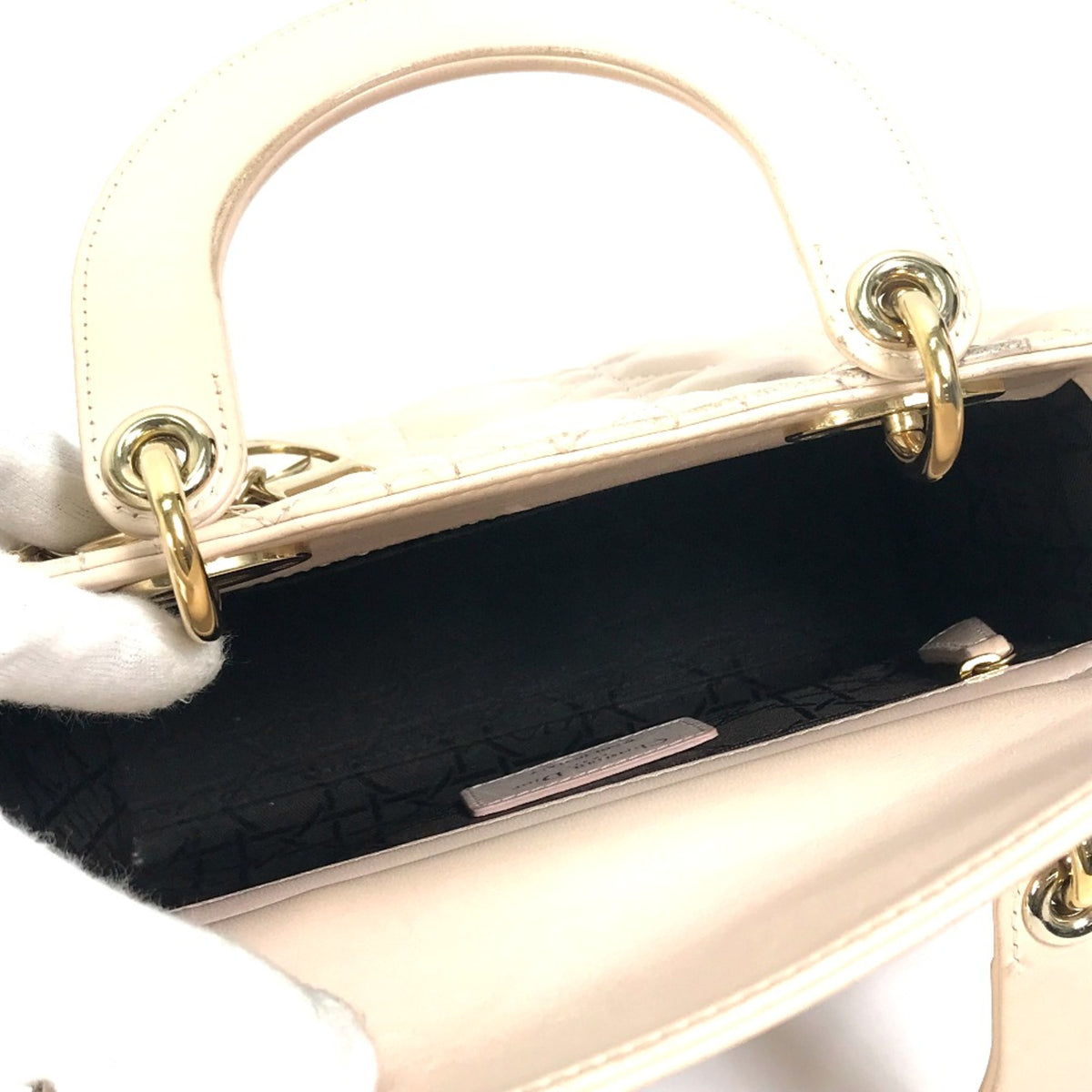 Christian Dior Beige Leather Handbag (Pre-Owned)