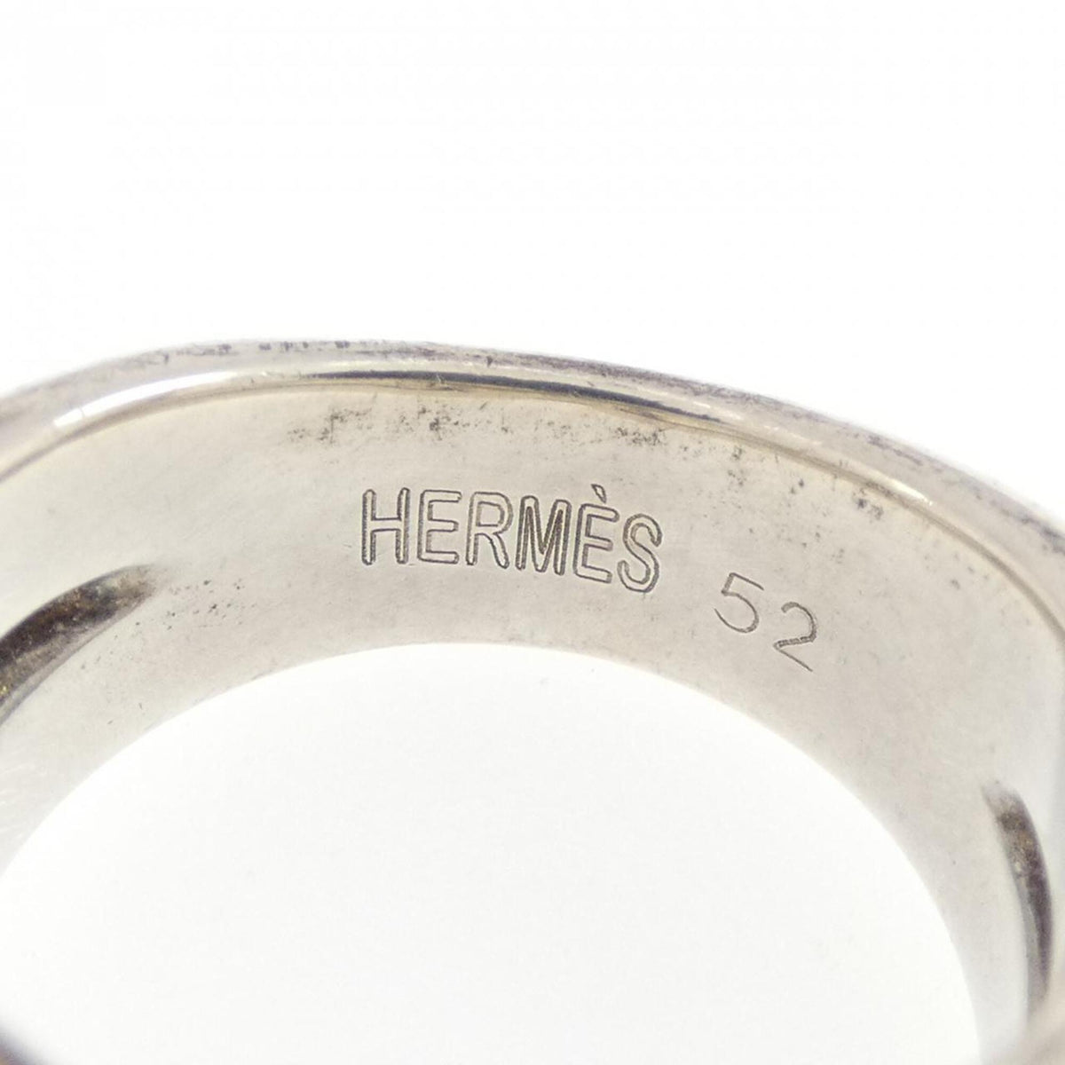 Hermes Gold Silver Band Ring (Pre-Owned)