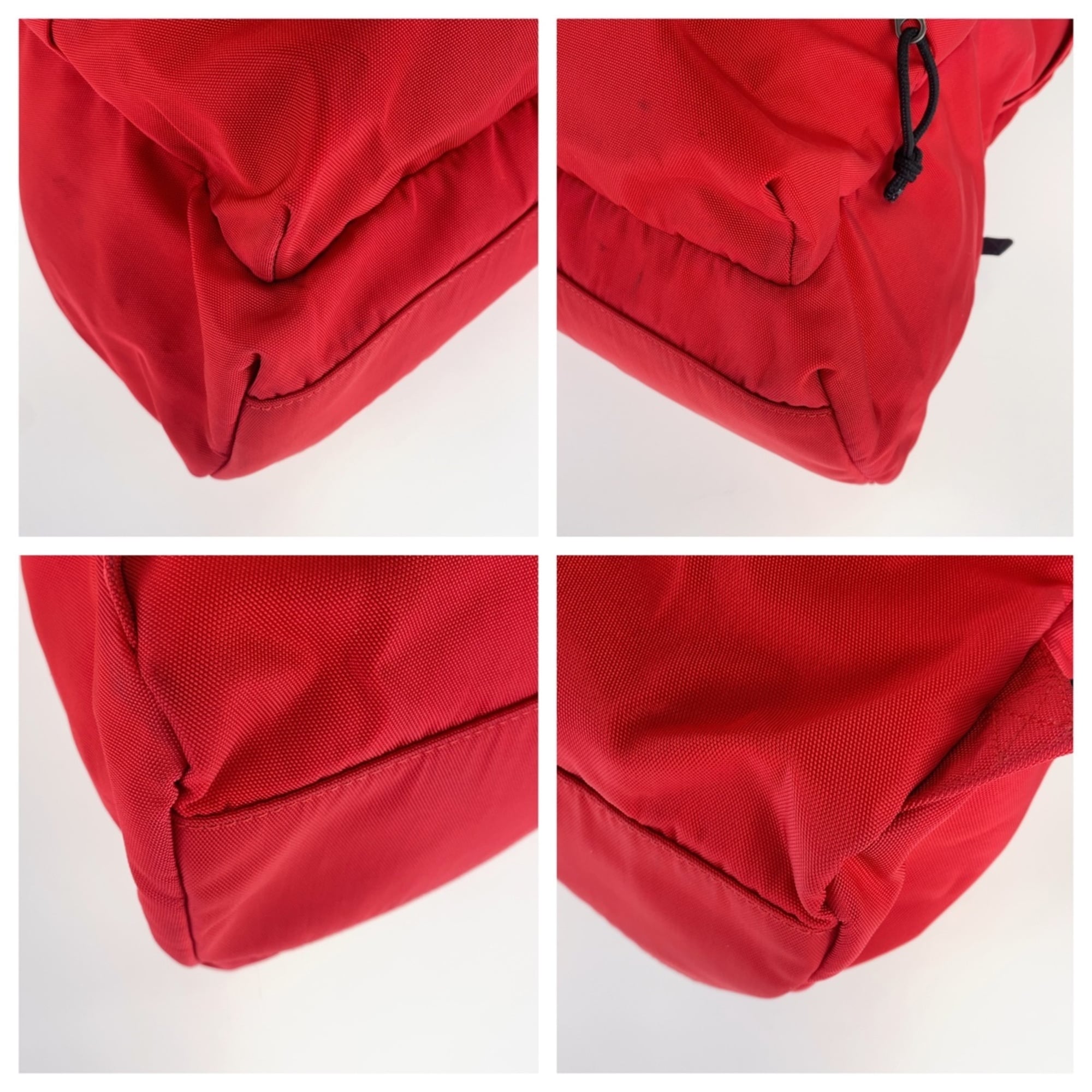 Balenciaga Black Red Color Nylon Backpack (Pre-Owned)