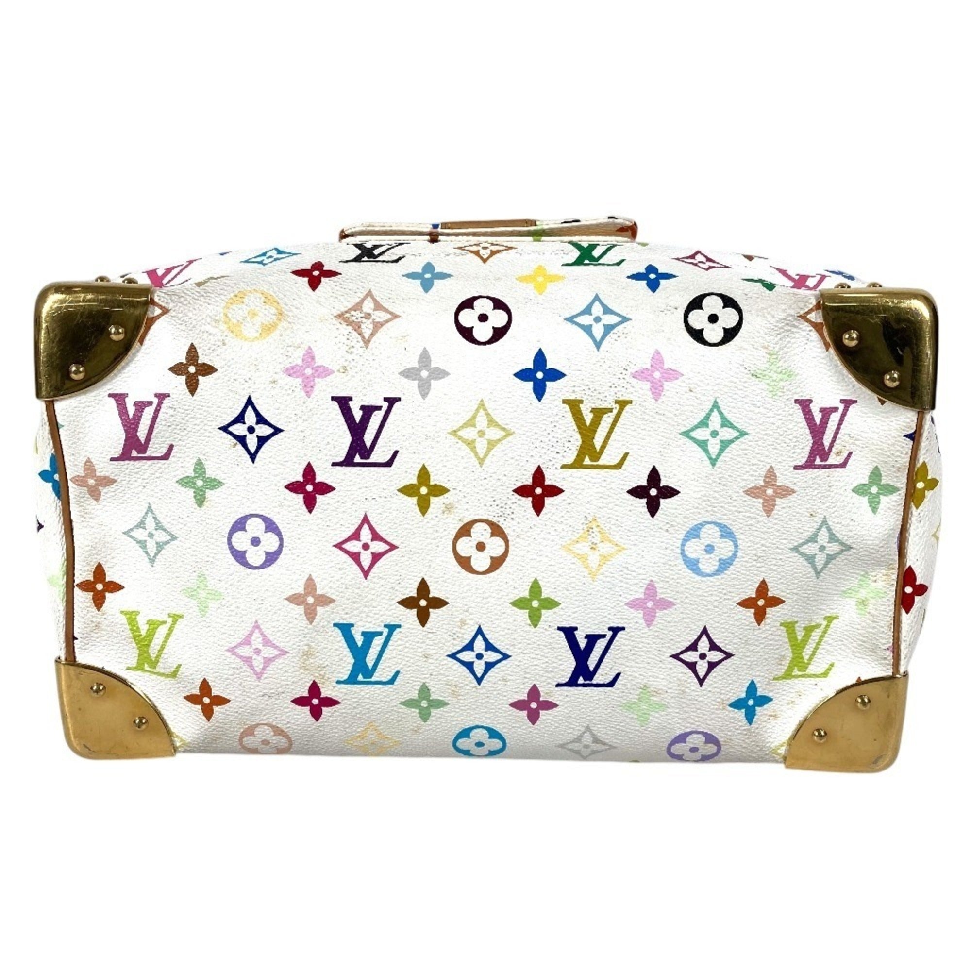 Louis Vuitton Monogram Multicolore Blanc White Monogram Multicolore Boston Bag Handbag (Pre-Owned)