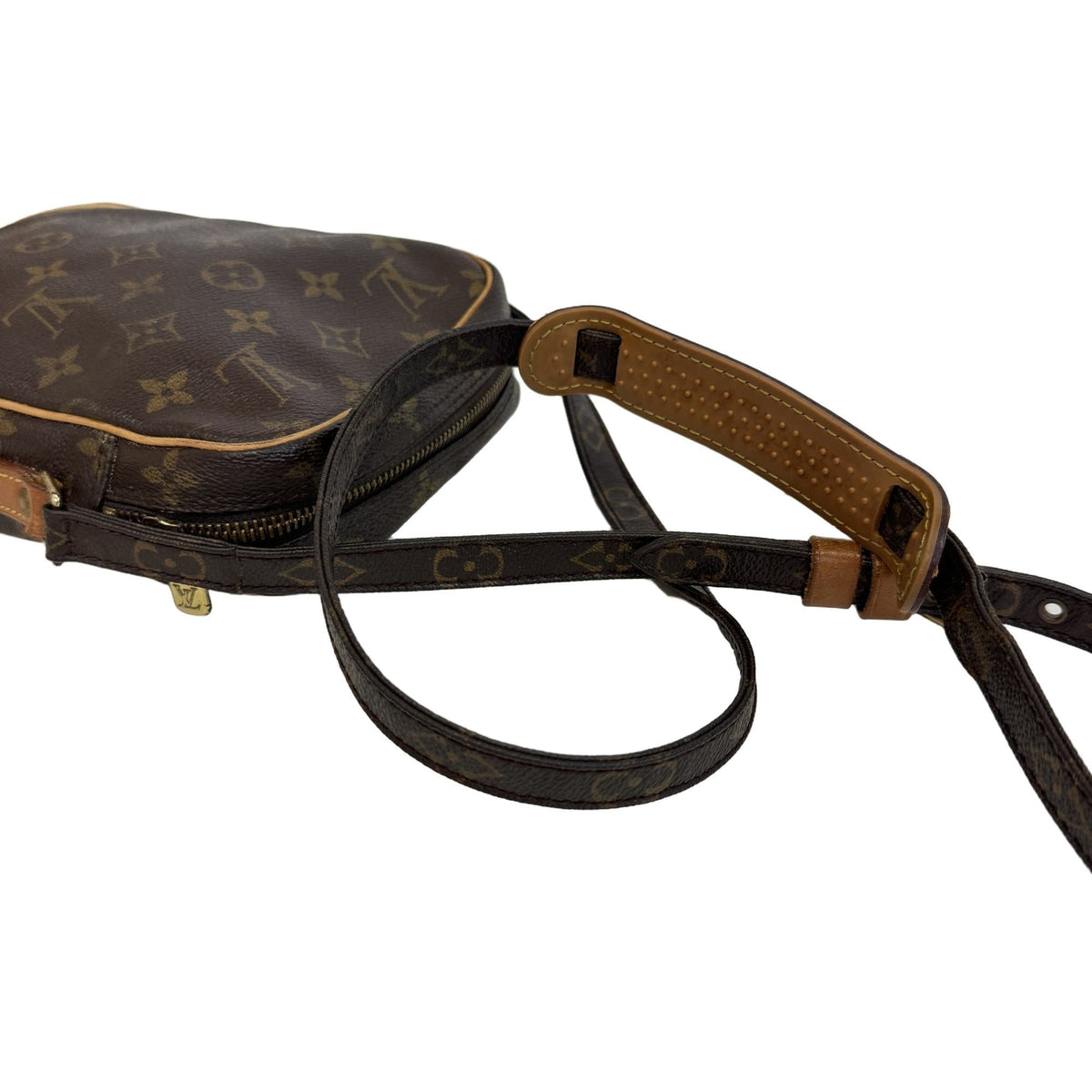 Louis Vuitton Brown Monogram Canvas Leather Crossbody Bag Pochette Shoulder Bag (Pre-Owned)