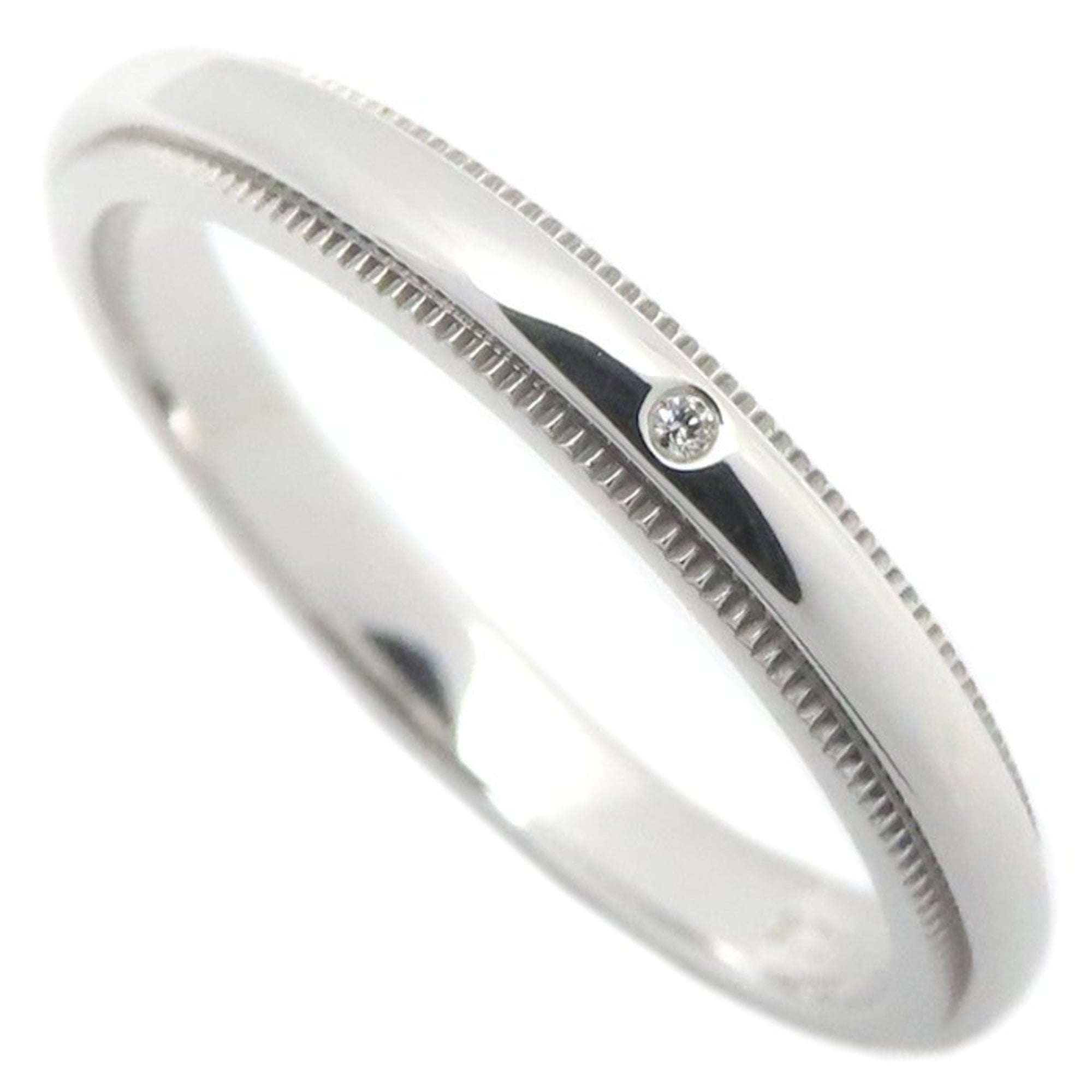 Tiffany Platinum Platinum 950 Band Ring (Pre-Owned)