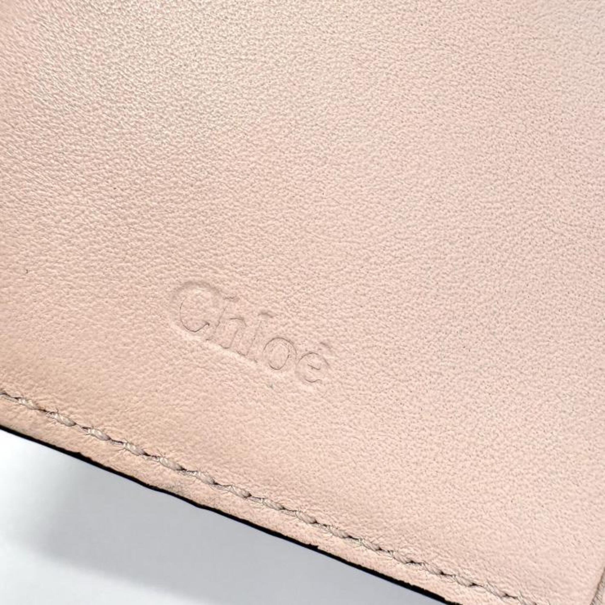 Chloé Beige Pink Wallet (Tri-Fold) (Pre-Owned)