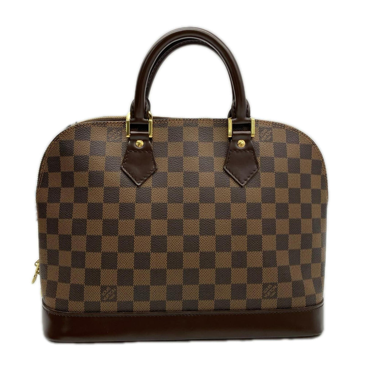 Louis Vuitton Damier Beige Brown Coated Canvas Leather Handbag (Pre-Owned)