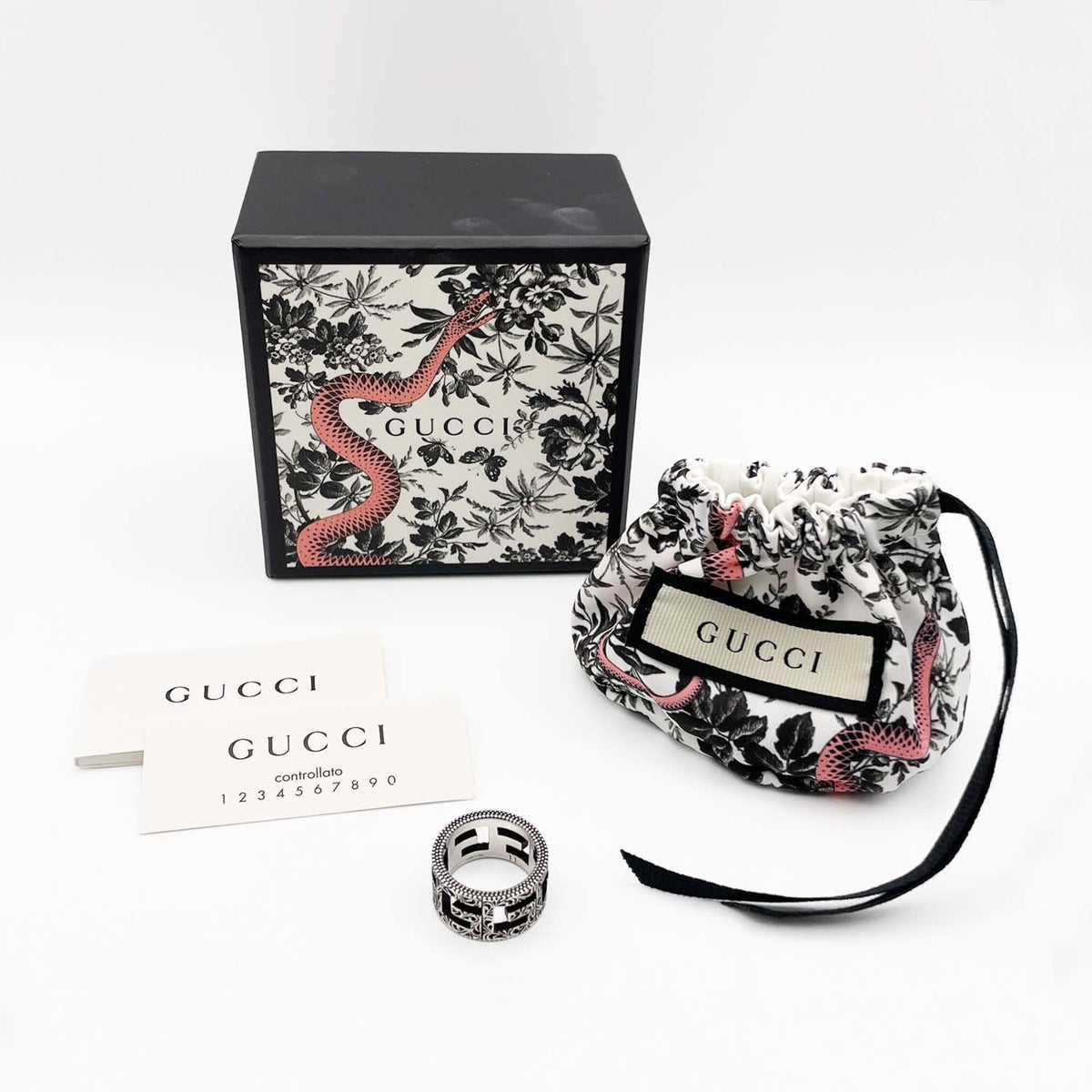 Gucci Silver Silver 925 Band Ring (Pre-Owned)