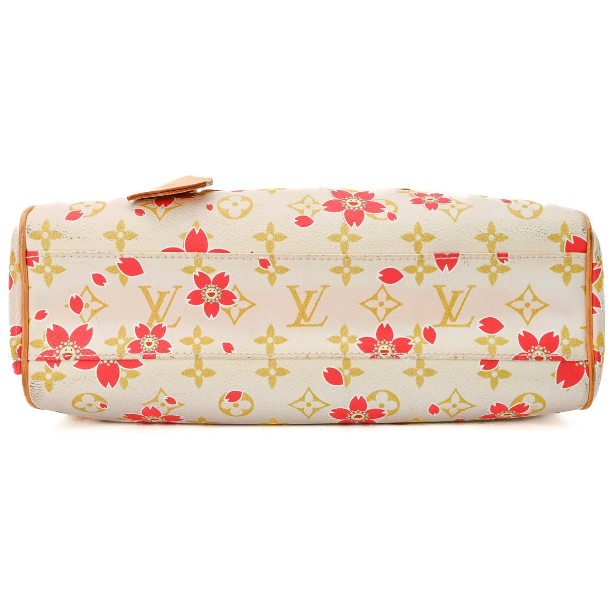Louis Vuitton Pink White Monogram Canvas Handbag (Pre-Owned)