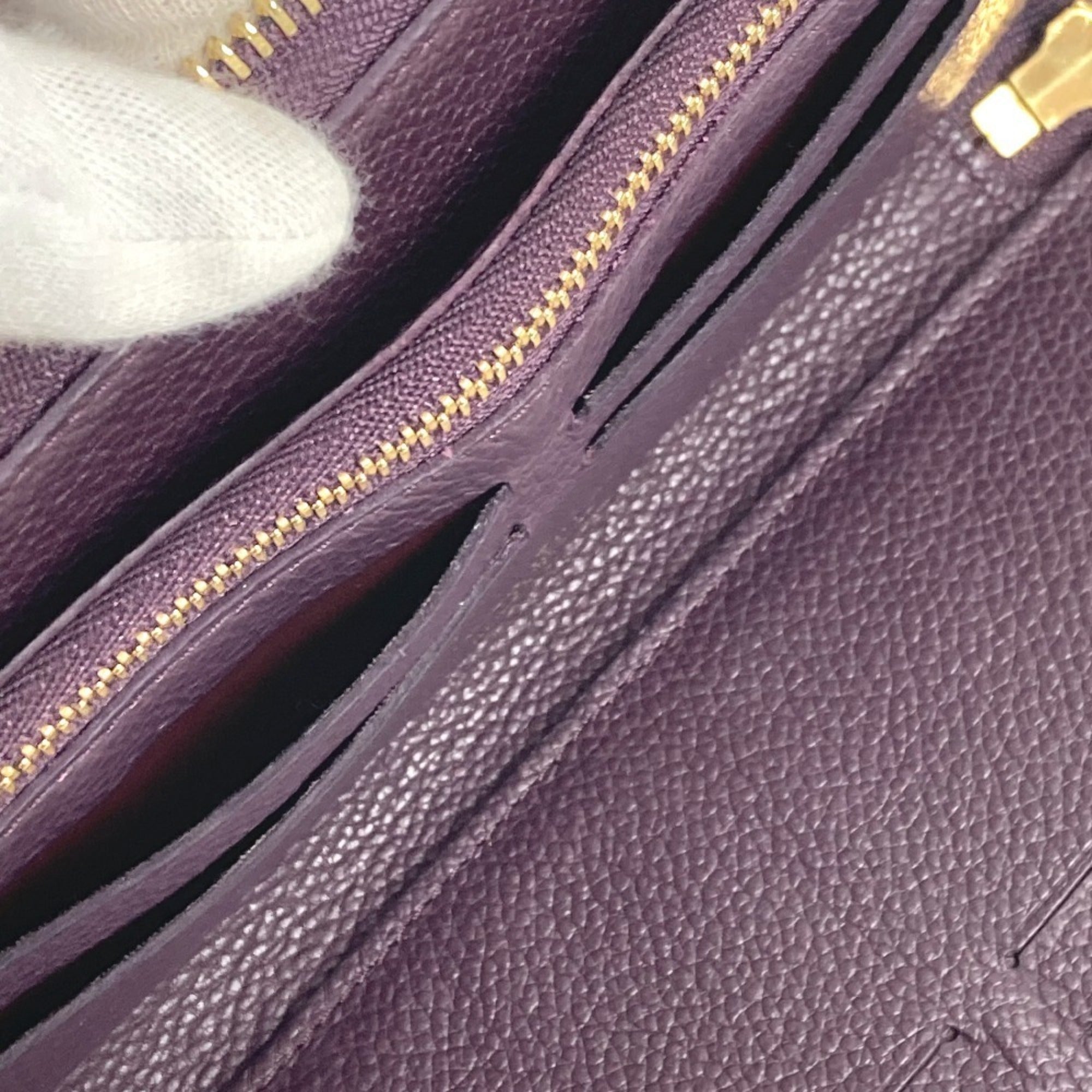Louis Vuitton Monogram Empreinte Orb Purple Monogram Empreinte Long Wallet (Bi-Fold) (Pre-Owned)