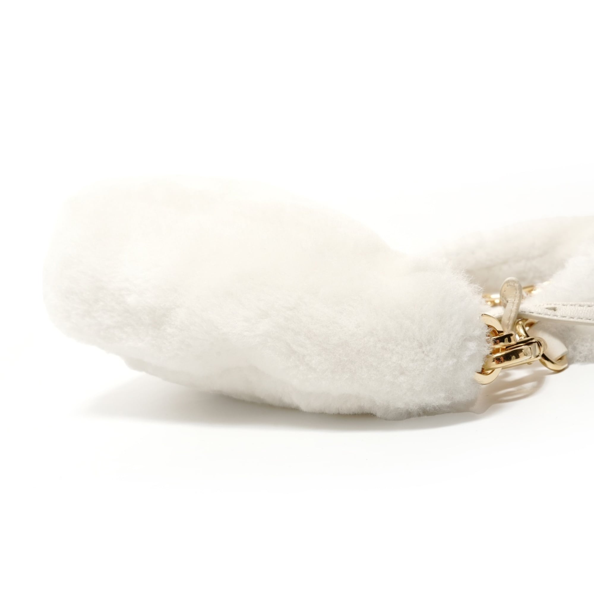 Prada White Wool Shoulder Bag (Pre-Owned)