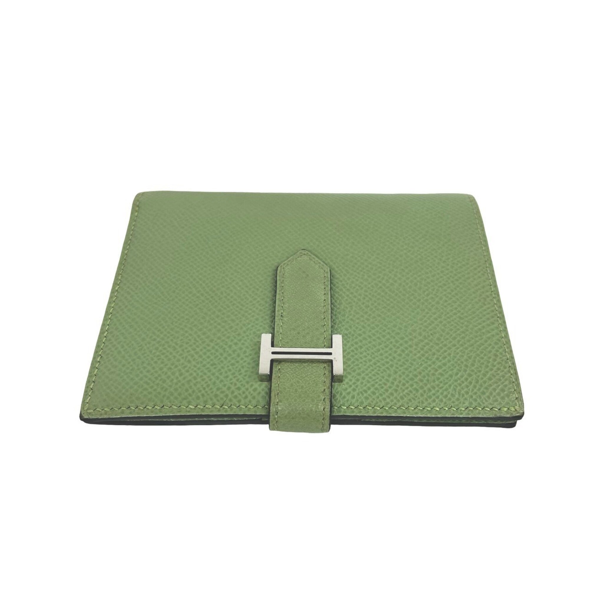 Hermes Green Epsom Leather Wallet (Bi-Fold) (Pre-Owned)