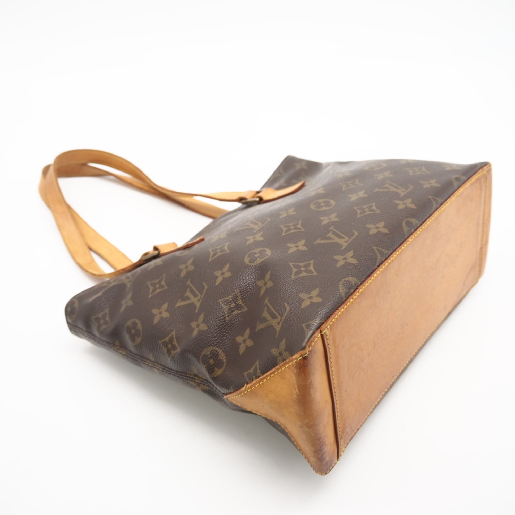 Louis Vuitton Brown Coated Canvas Leather Handbag (Pre-Owned)