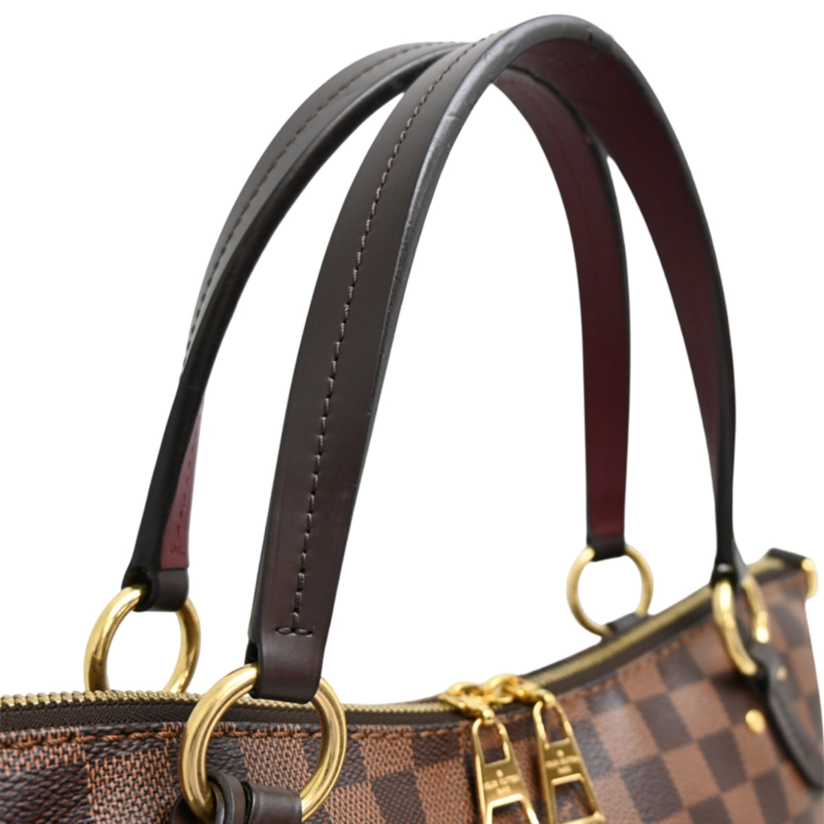 Louis Vuitton Brown Damier Canvas Handbag (Pre-Owned)