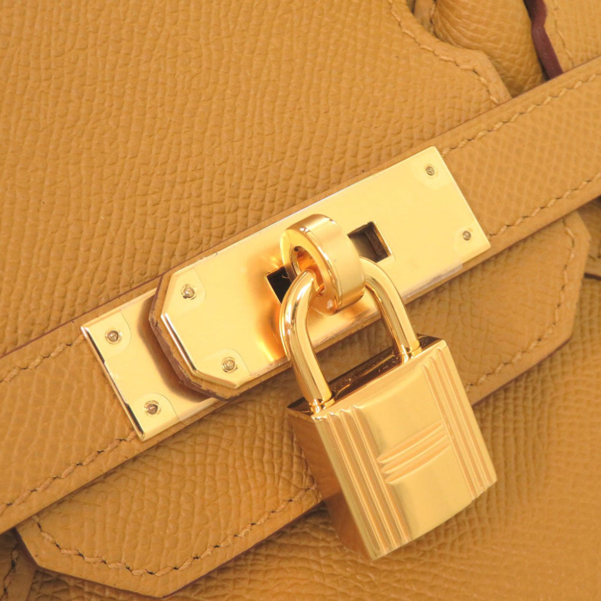 Hermes Gold Epsom Leather Handbag (Pre-Owned)