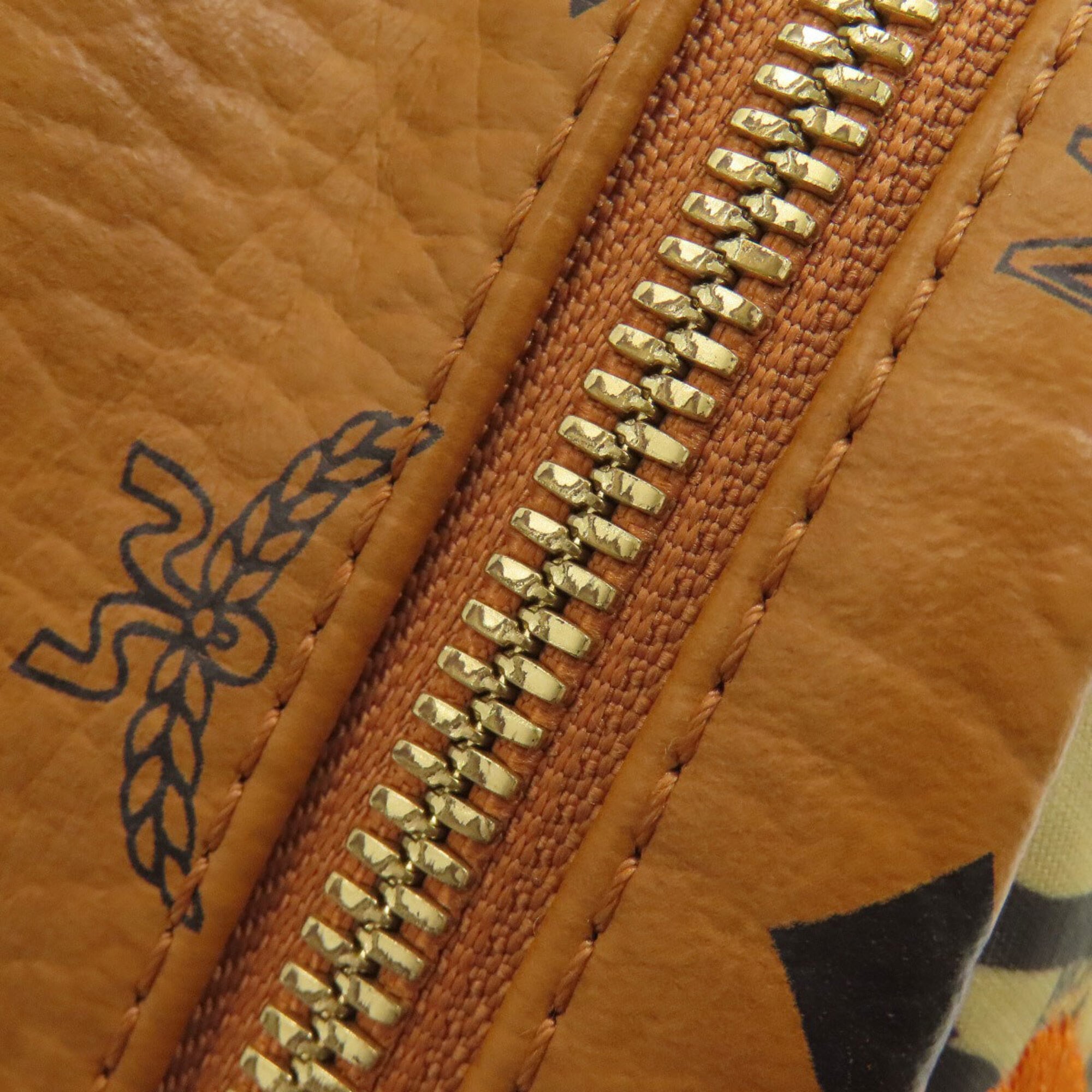 Mcm Brown Pvc Backpack (Pre-Owned)