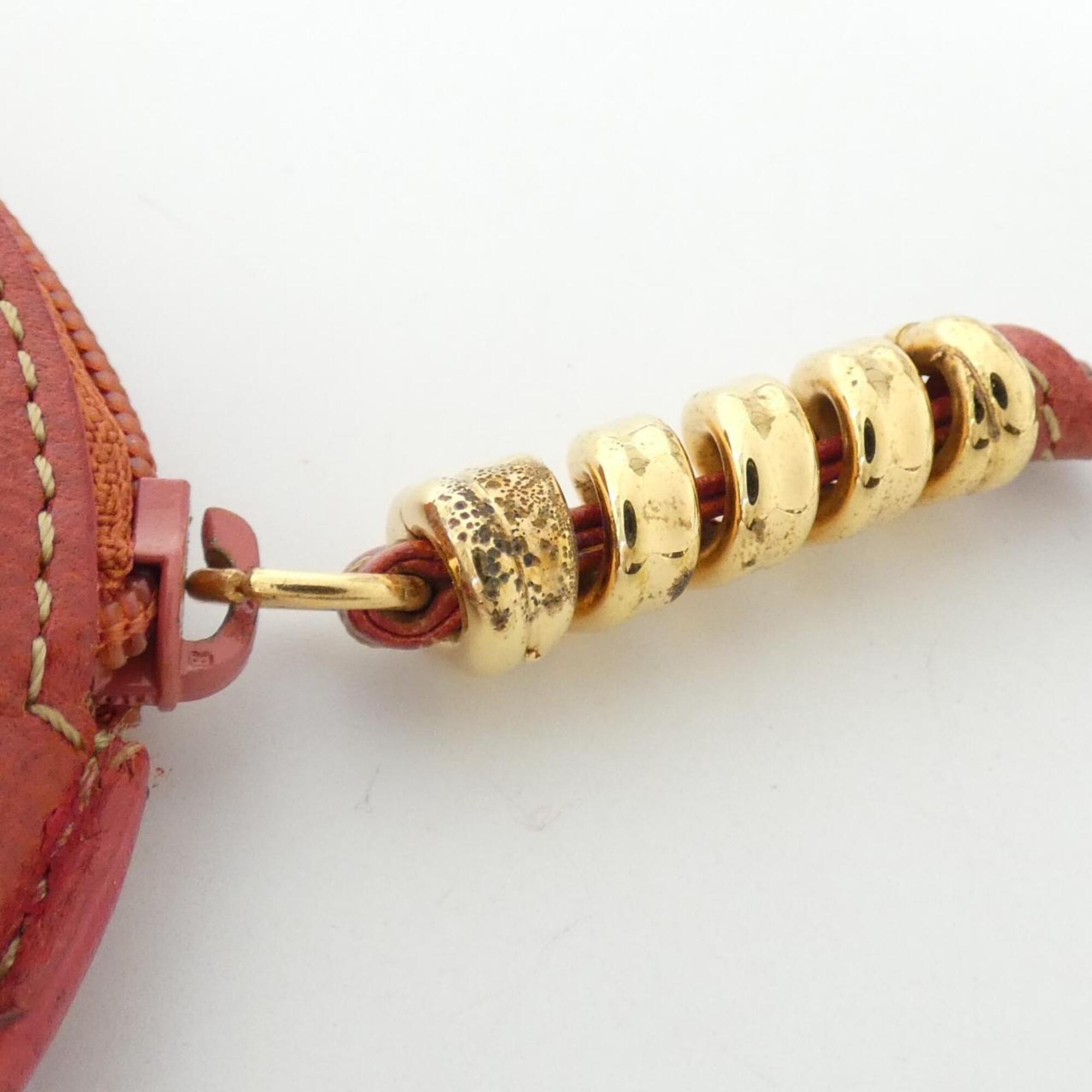 Loewe Red Color Leather Coin Purse/Coin Case (Pre-Owned)