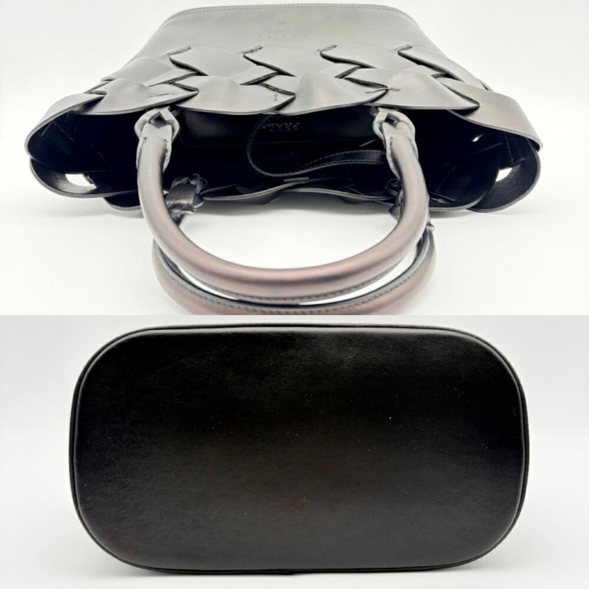 Prada Black Leather Tote Bag (Pre-Owned)