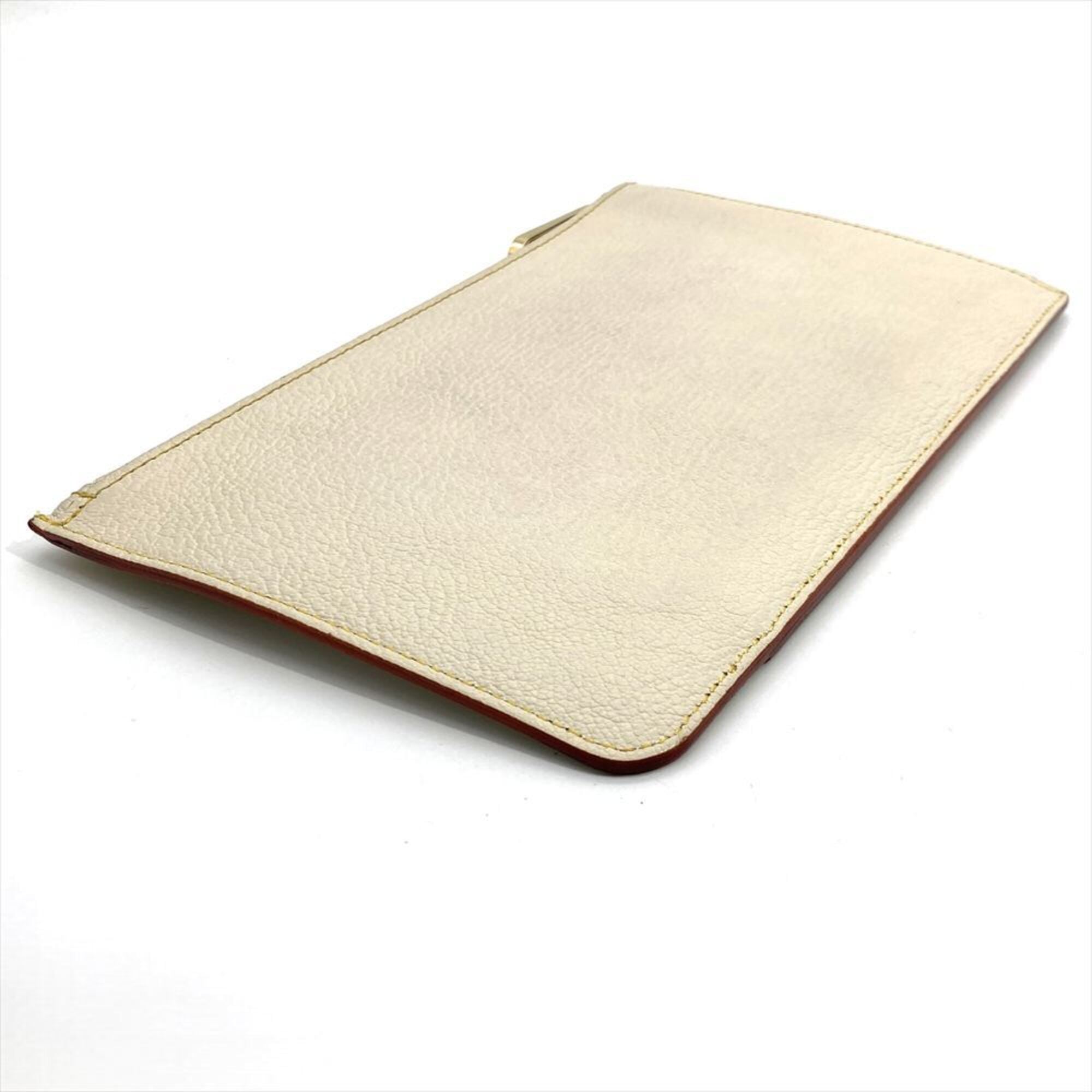 Louis Vuitton Blanc White Suhali Leather Handbag Pouch (Pre-Owned)