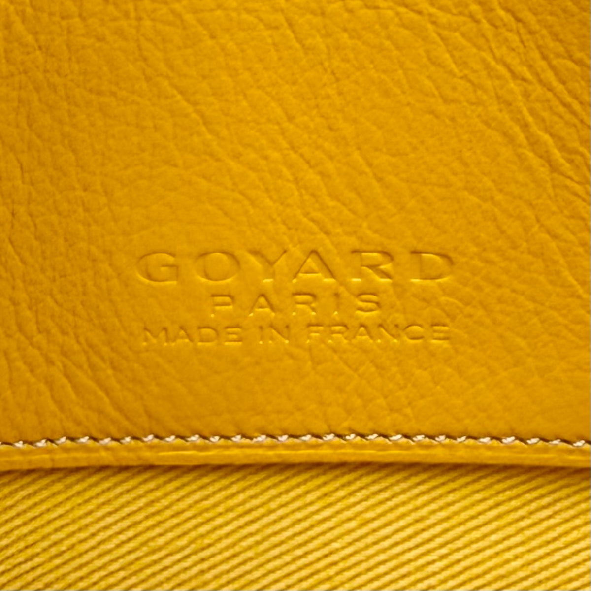 Goyard Yellow Coated Canvas Leather Clutch Bag (Pre-Owned)