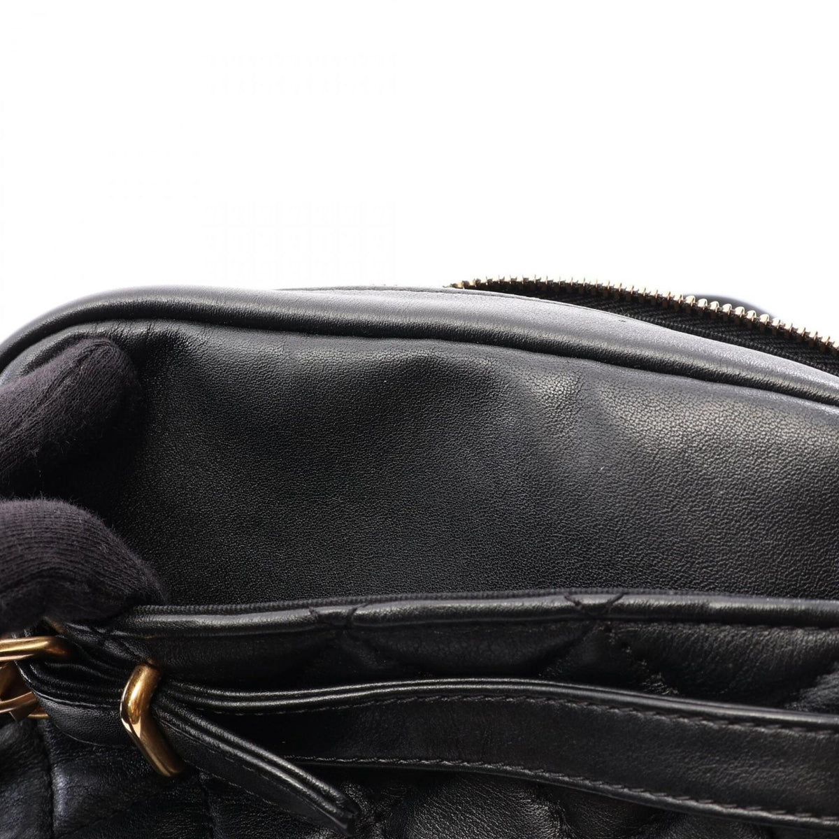 Chanel Black Leather Handbag Shoulder Bag (Pre-Owned)