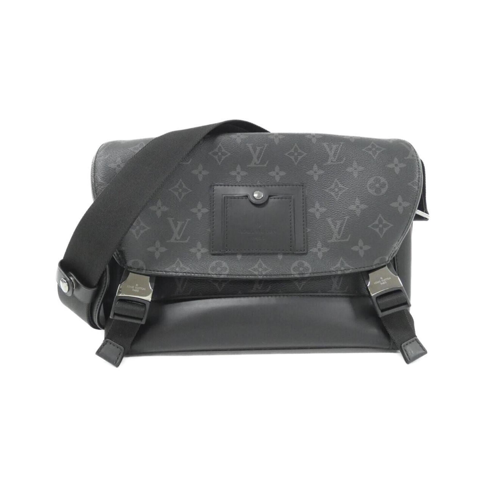 Louis Vuitton Black Coated Canvas Shoulder Bag (Pre-Owned)