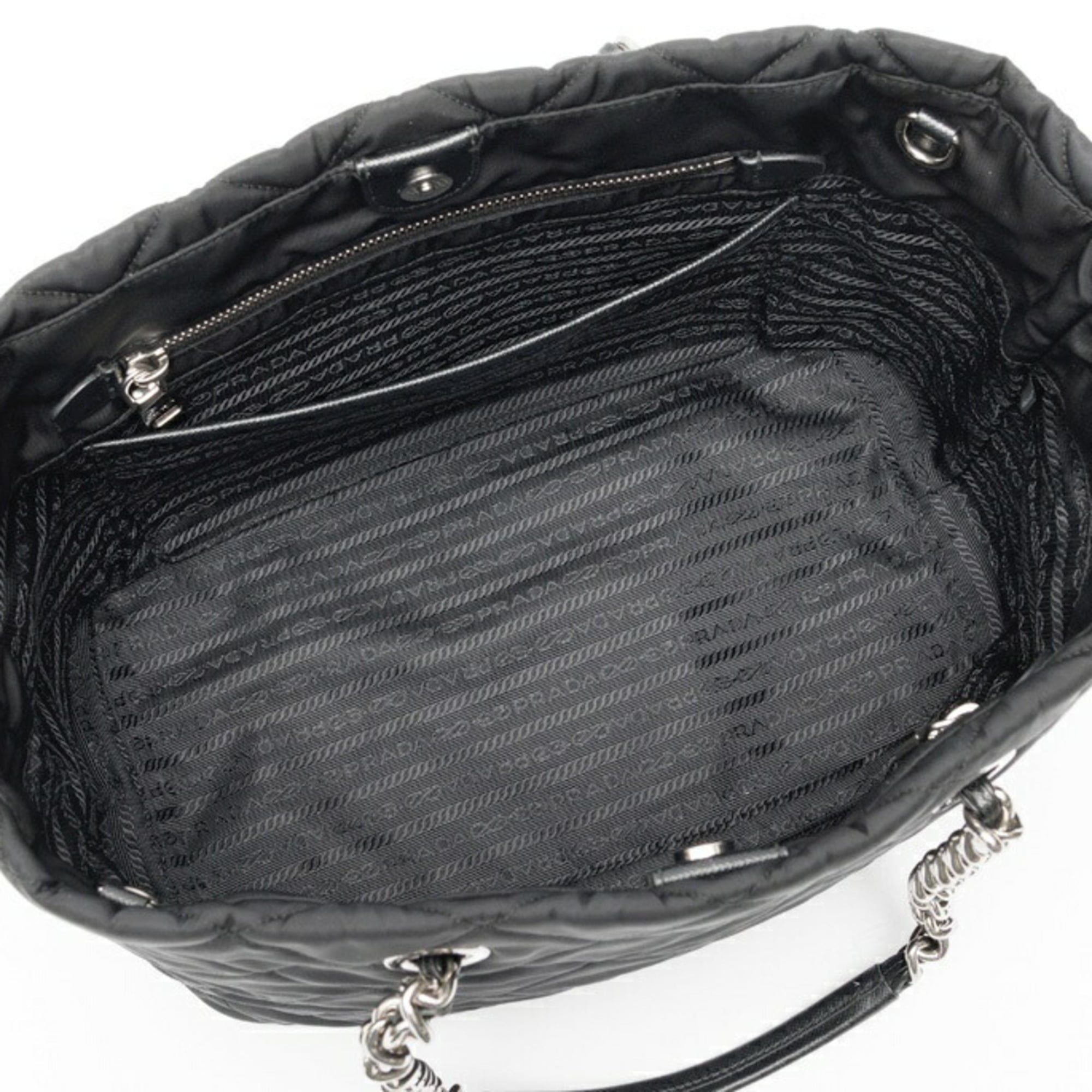 Prada Black Nylon Tote Bag (Pre-Owned)