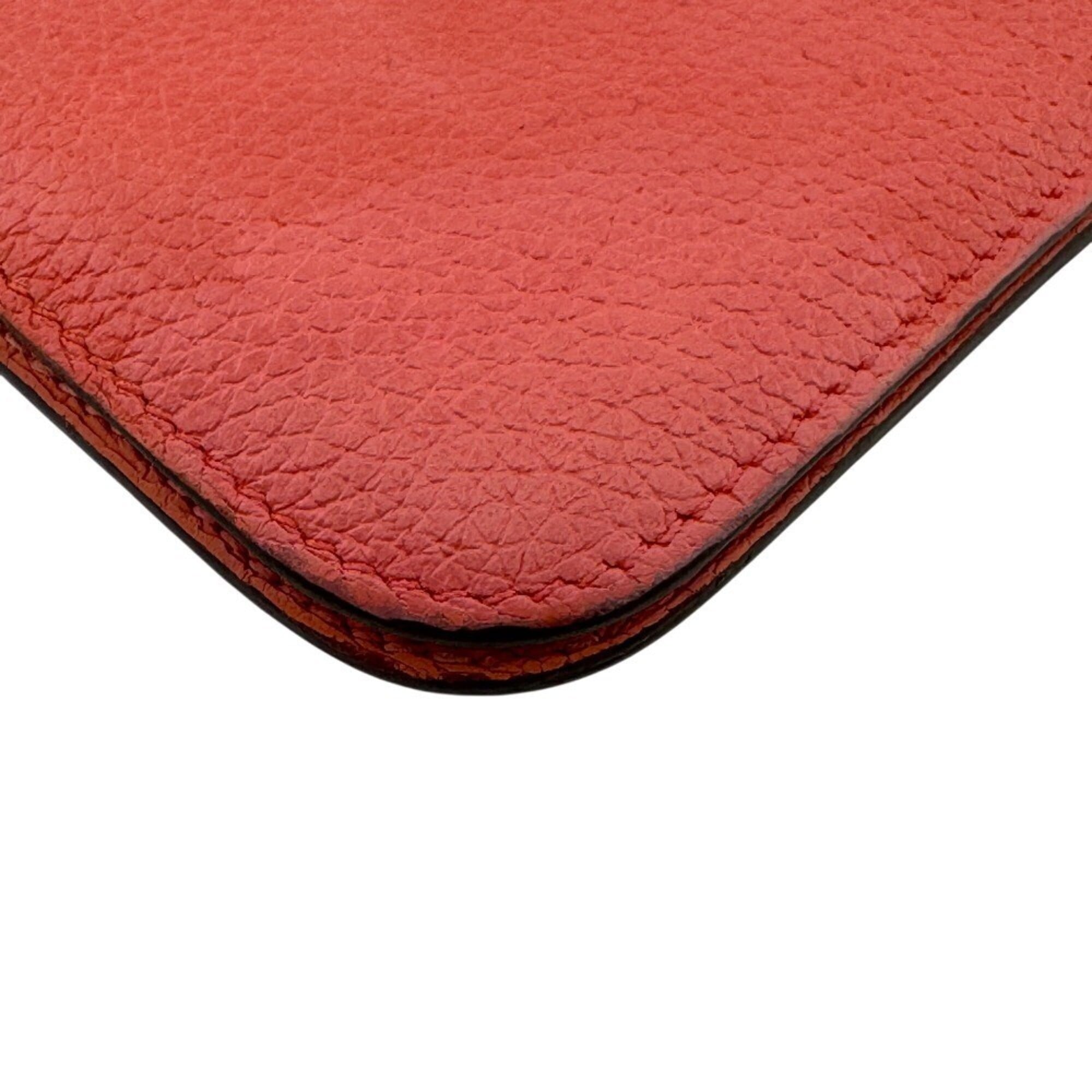 Hermes Dogon Pink Leather Long Wallet (Bi-Fold) (Pre-Owned)