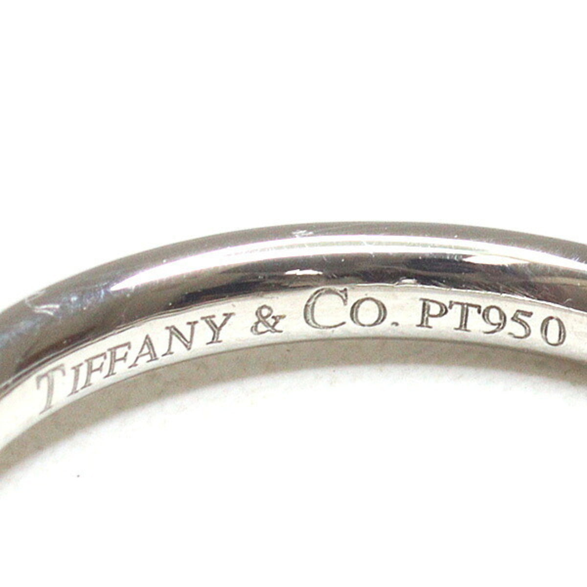 Tiffany Platinum Platinum 950 Band Ring (Pre-Owned)
