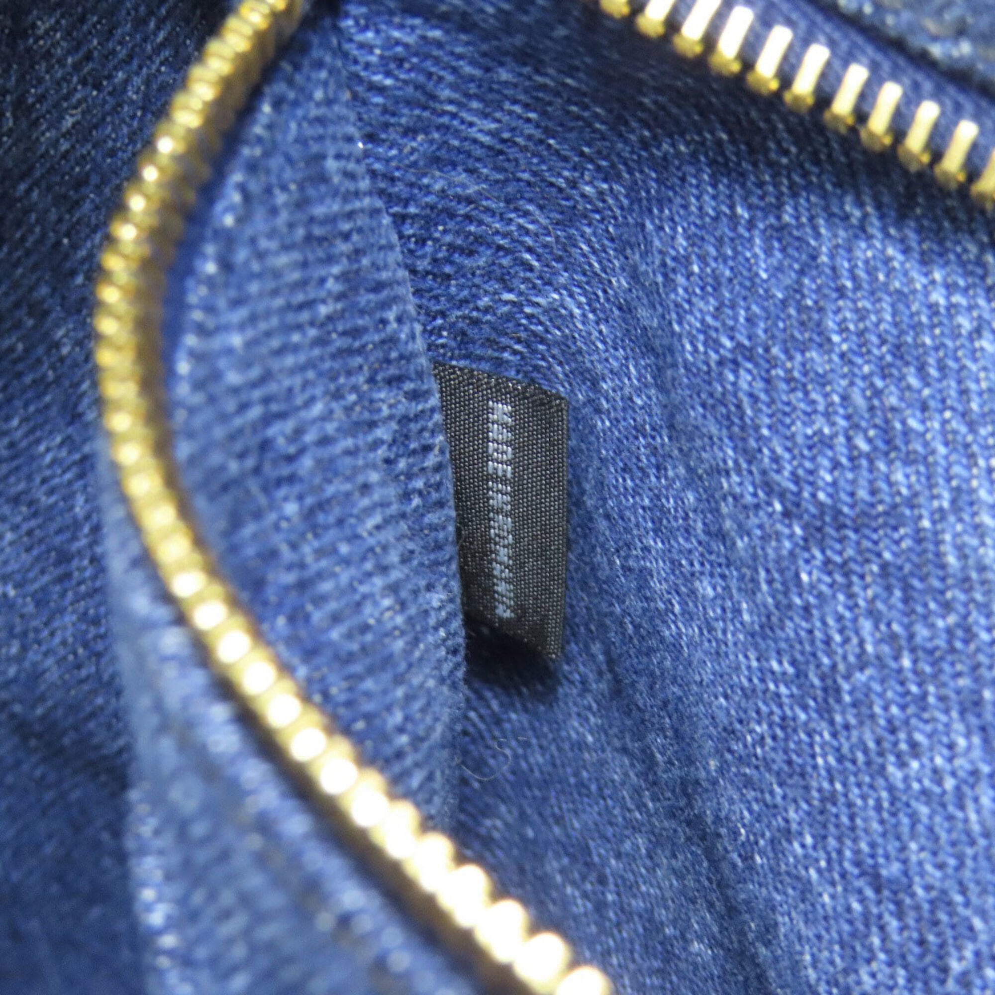 Prada Canapa Blue Denim Handbag (Pre-Owned)