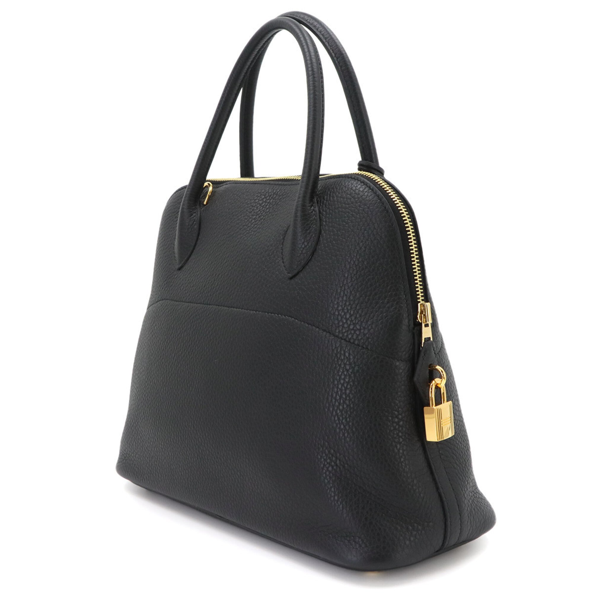 Hermes Bolide Black Taurillon Clemence Leather Handbag (Pre-Owned)