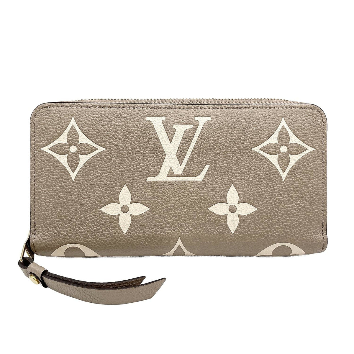 Louis Vuitton Beige Monogram Empreinte Long Wallet (Bi-Fold) (Pre-Owned)