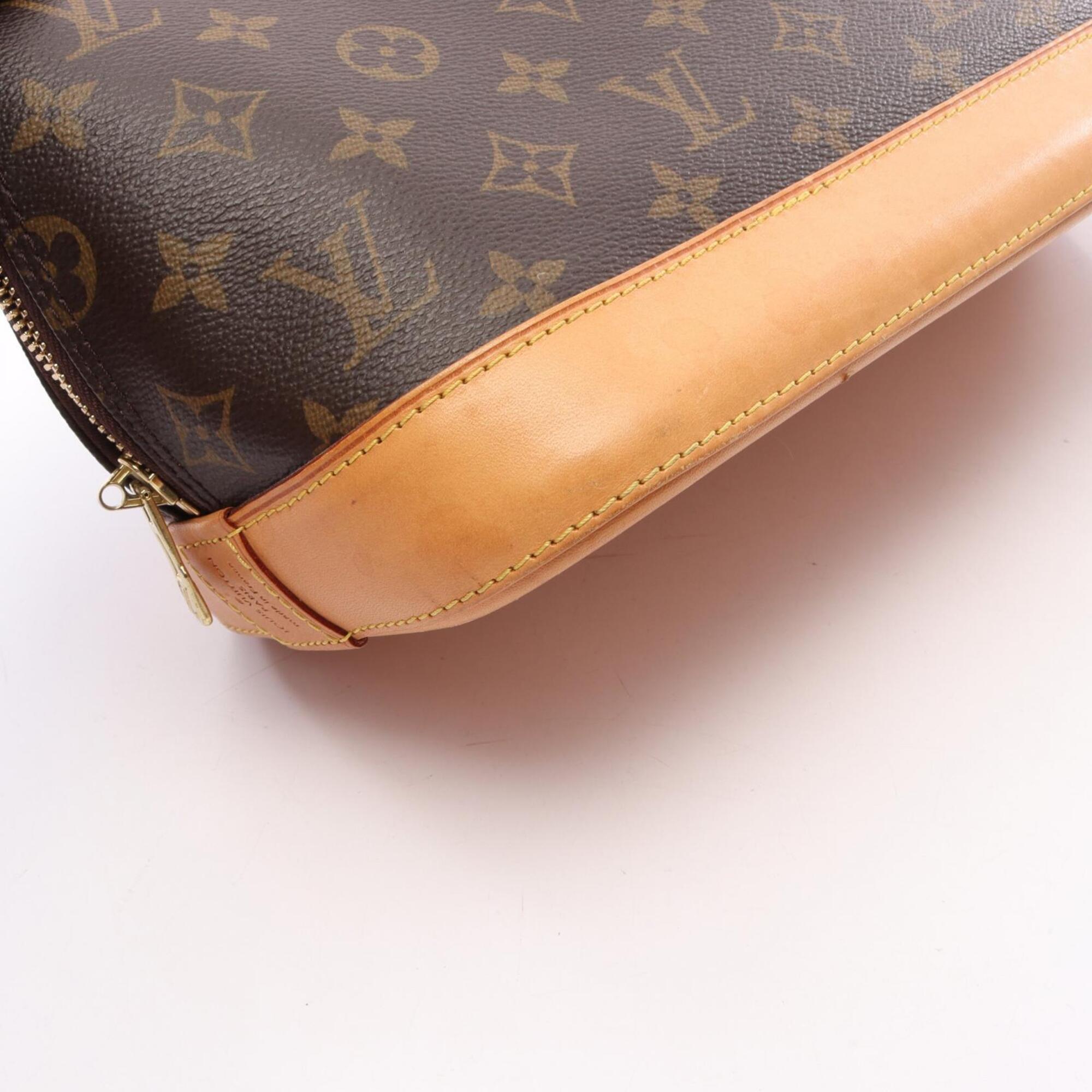 Louis Vuitton Brown Pvc Leather Handbag (Pre-Owned)