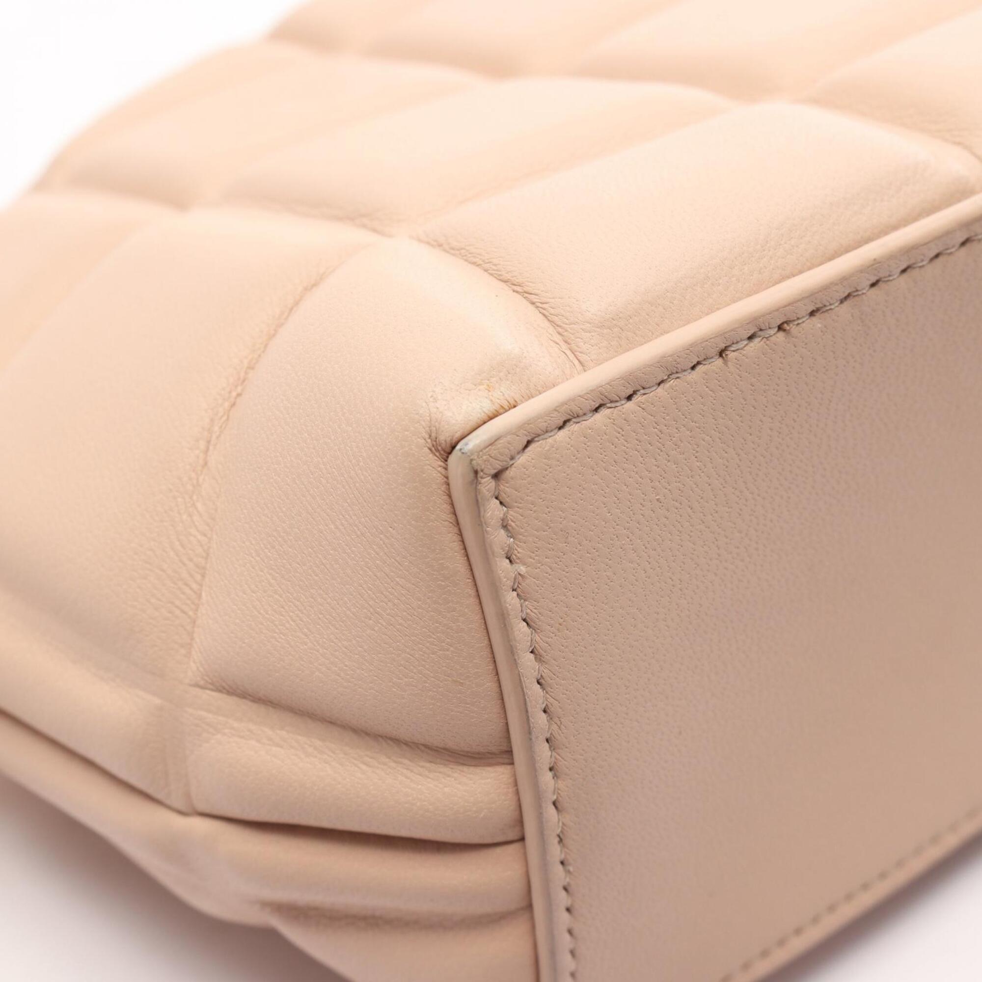 Bottega Veneta Pink Leather Handbag Shoulder Bag (Pre-Owned)