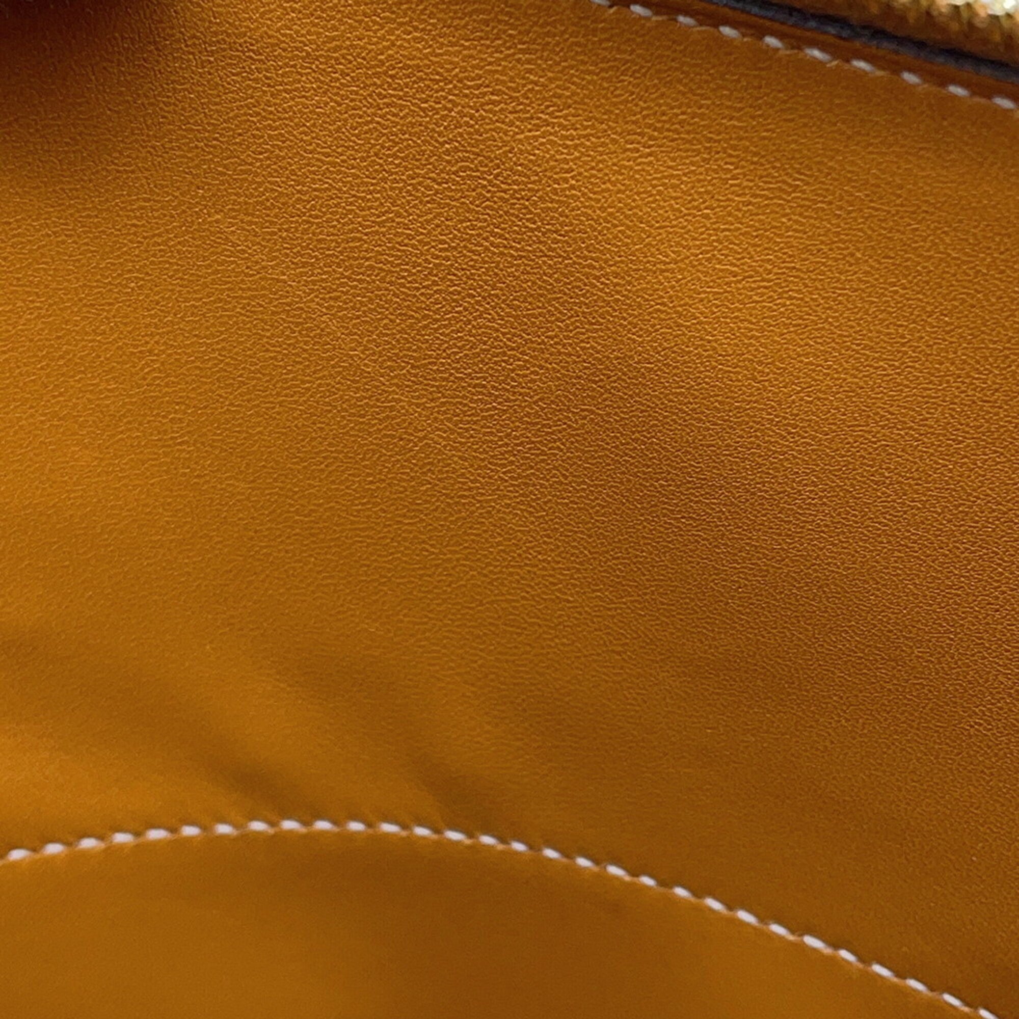 Hermes Gold Brown Epsom Leather Handbag Shoulder Bag (Pre-Owned)