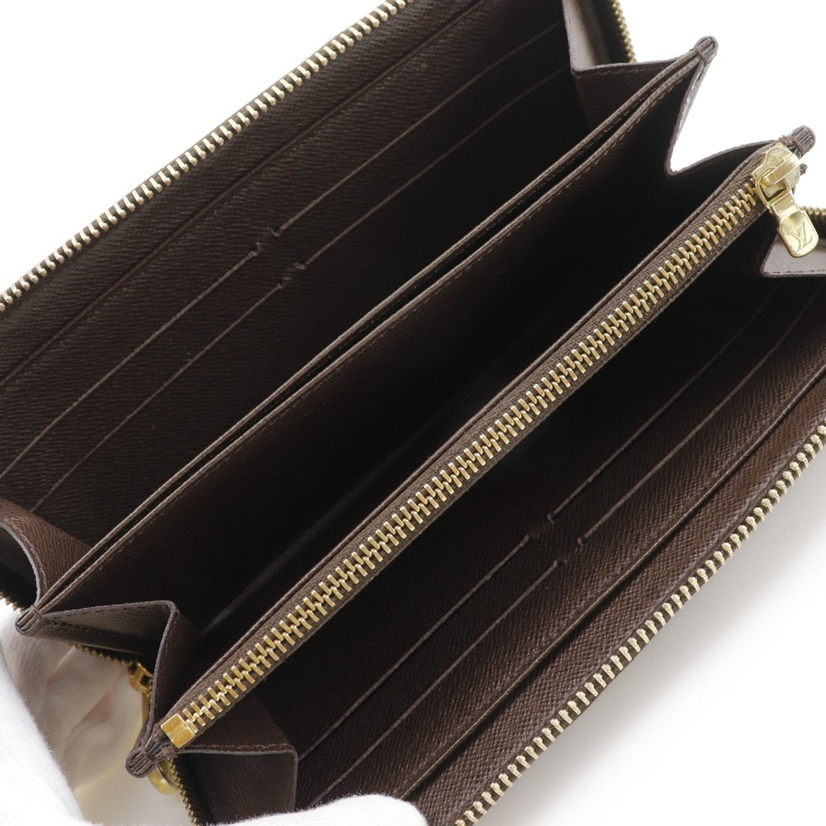 Louis Vuitton Brown Damier Canvas Long Wallet (Bi-Fold) (Pre-Owned)