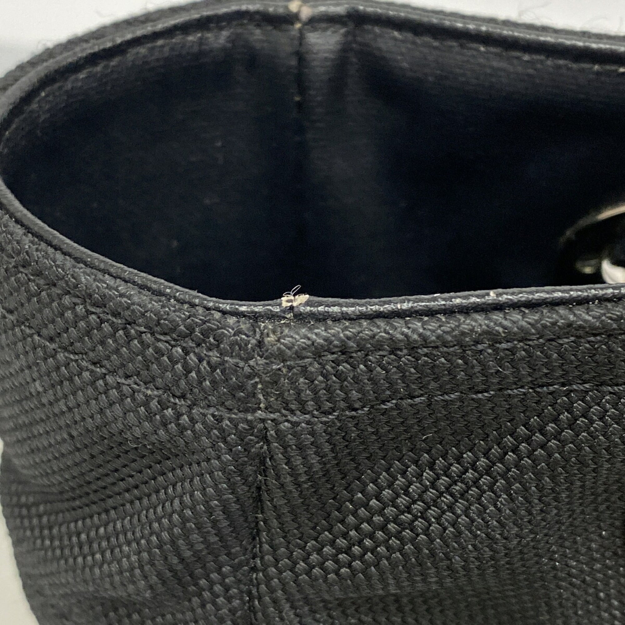 Chanel Black Canvas Tote Bag (Pre-Owned)