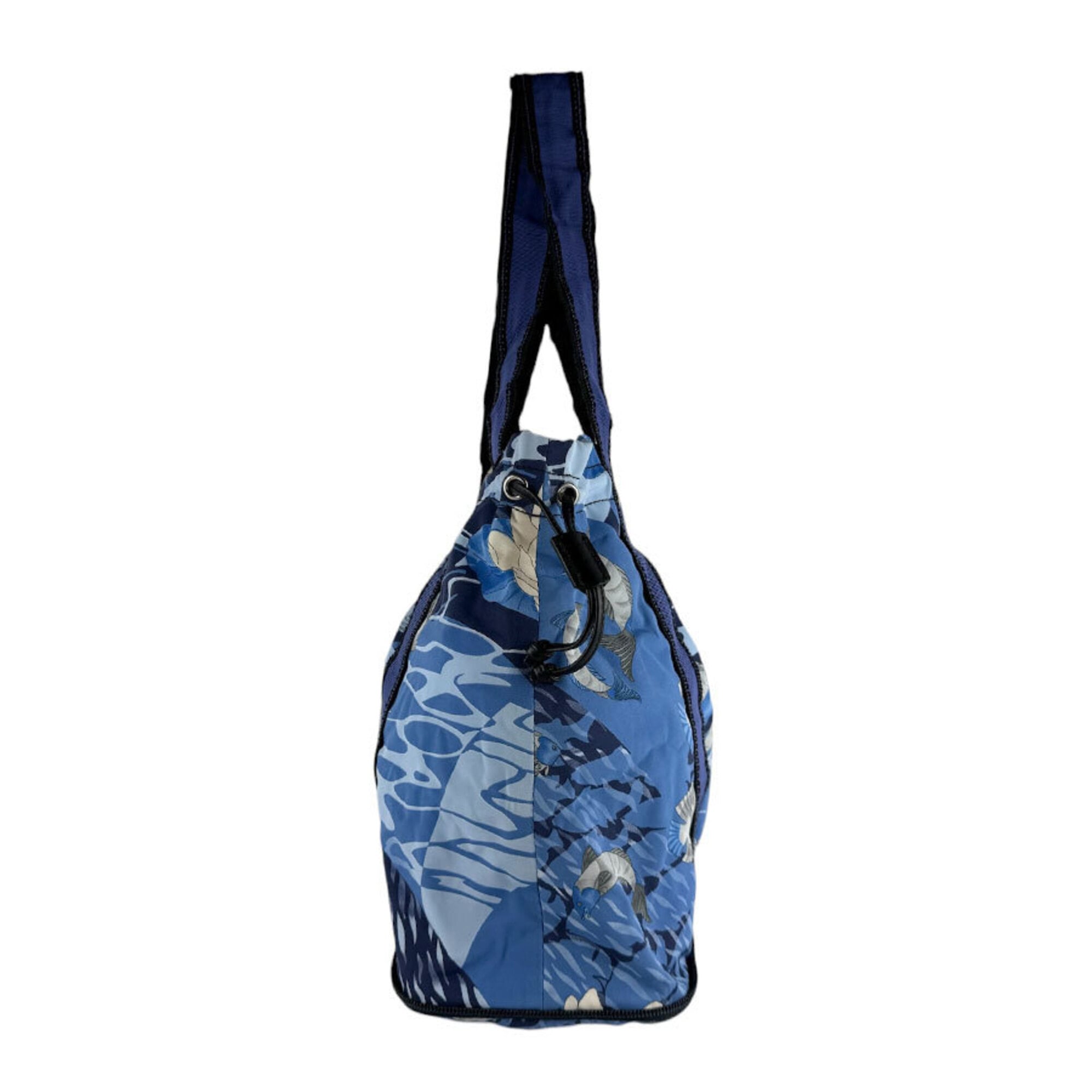 Salvatore Ferragamo Blue Nylon Eco-Bag Tote Bag (Pre-Owned)