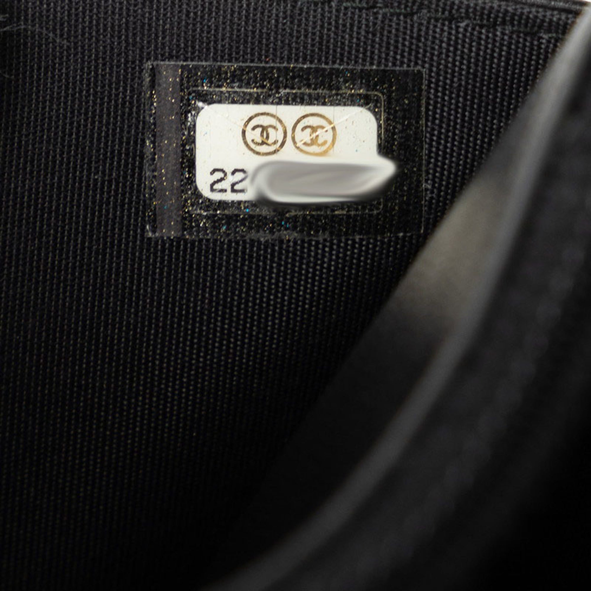 Chanel Black Suede Chain/Shoulder Wallet (Pre-Owned)