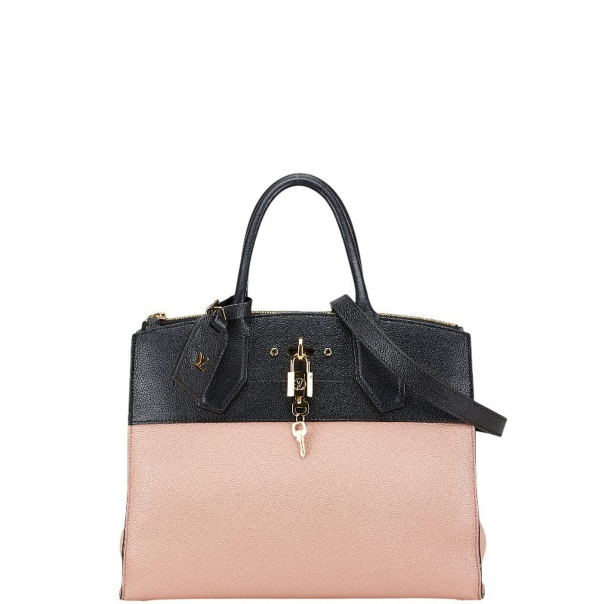 Louis Vuitton Beige Noir Vanilla Leather Handbag Shoulder Bag (Pre-Owned)