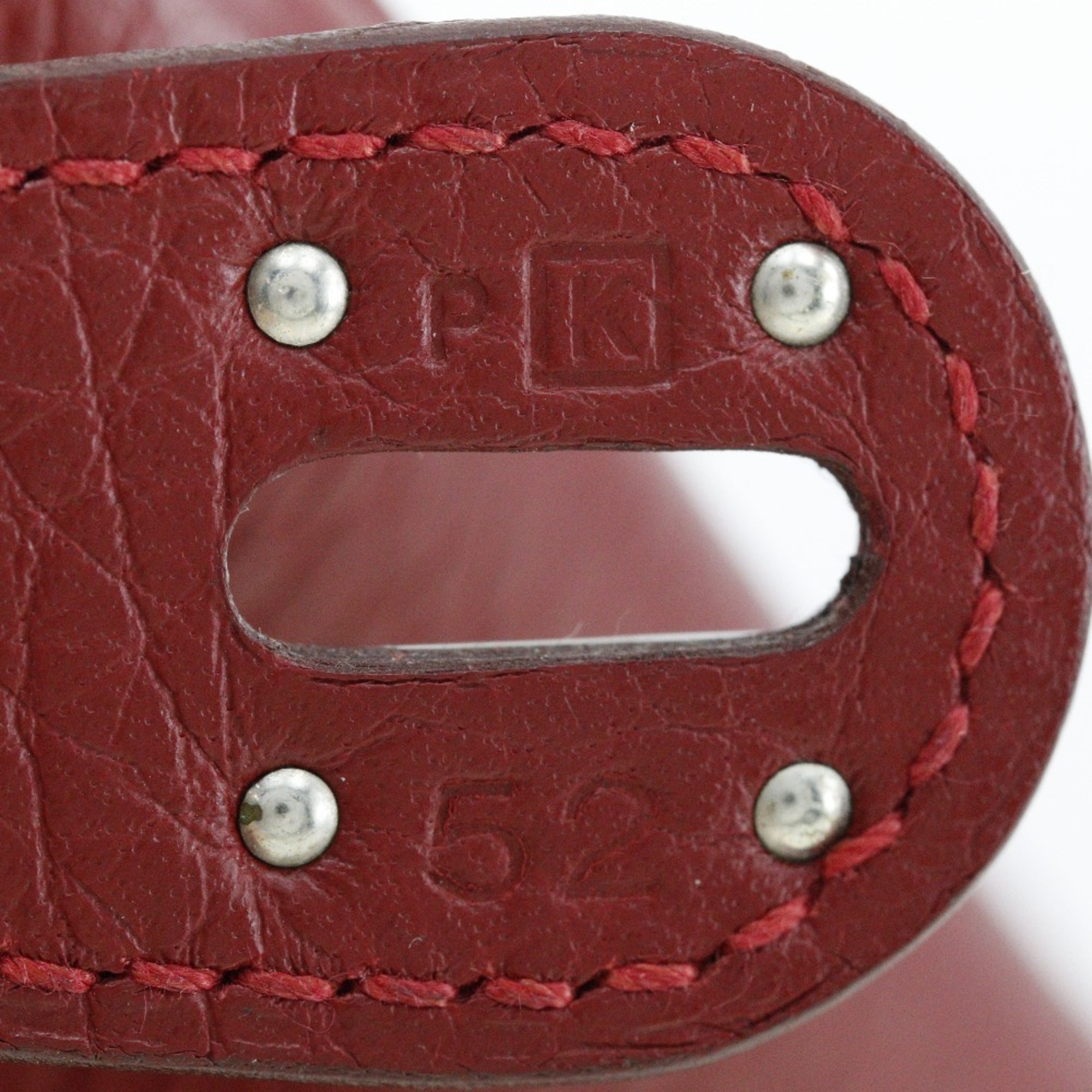 Hermes Lindy Red Color Taurillon Clemence Leather Handbag (Pre-Owned)