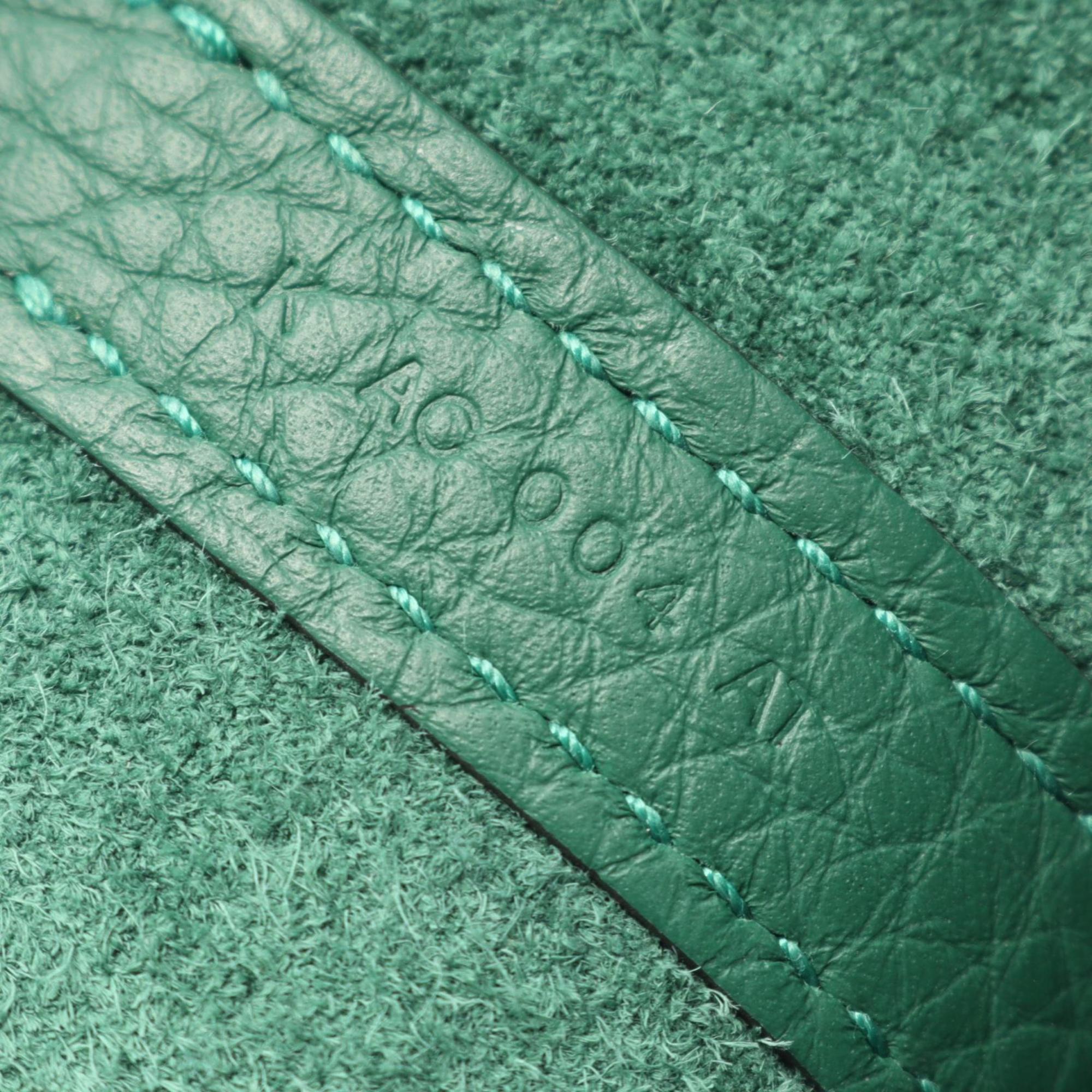 Hermes Green Taurillon Clemence Leather Leather Handbag (Pre-Owned)