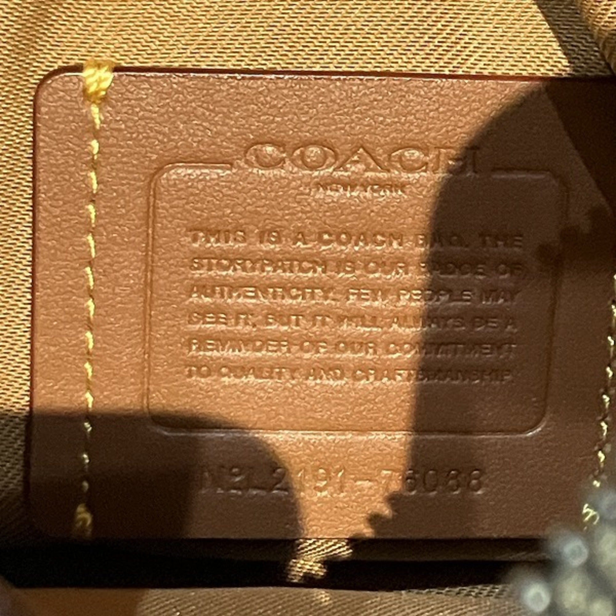 Coach Black Khaki Canvas Leather Handbag Tote Bag (Pre-Owned)