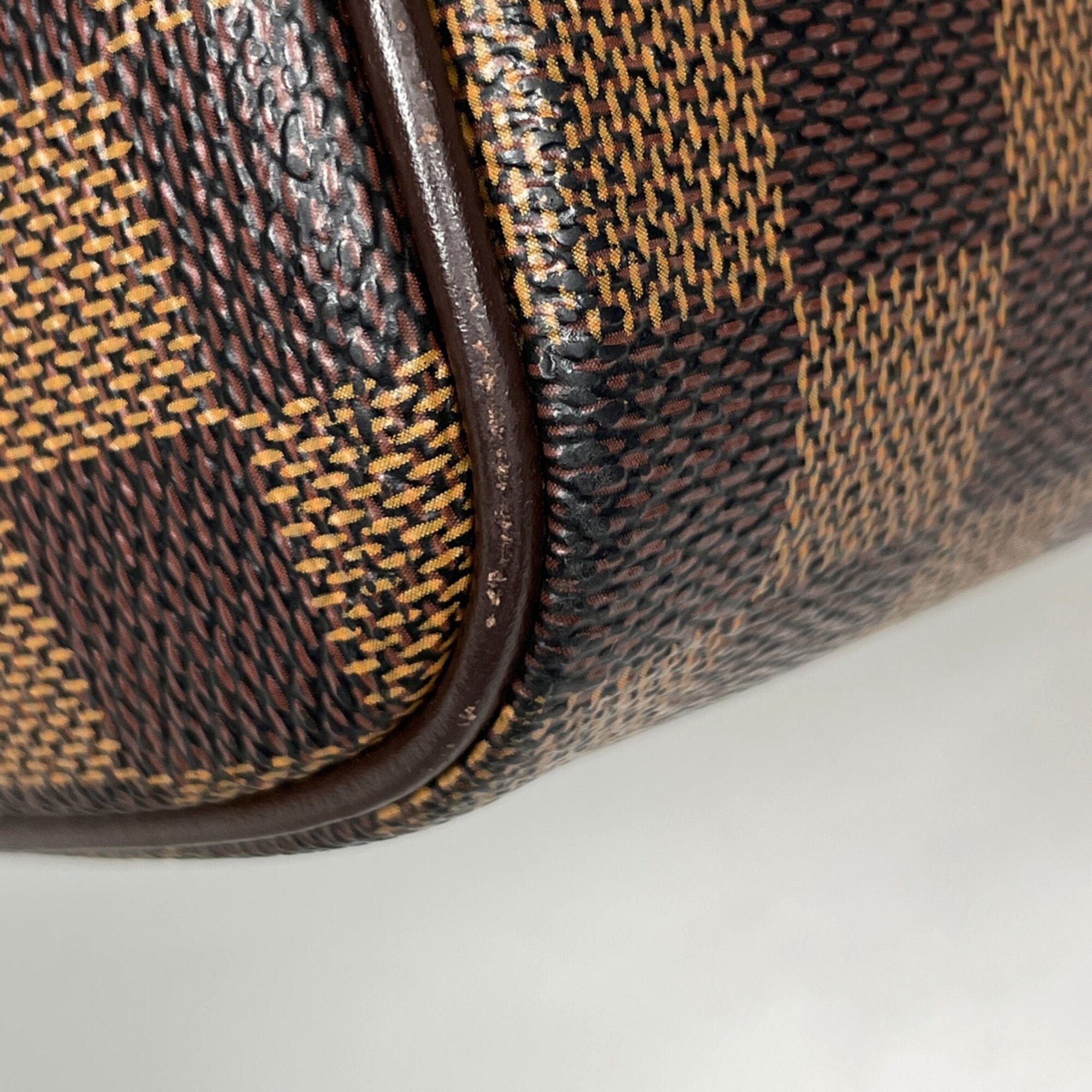 Louis Vuitton Damier Brown Damier Canvas Boston Bag Handbag (Pre-Owned)