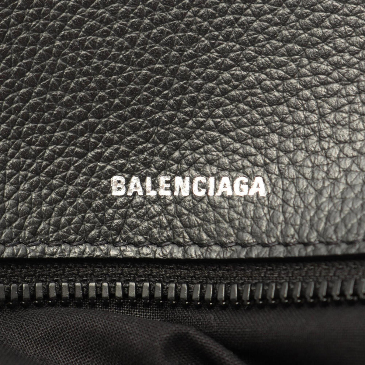 Balenciaga Black Leather Handbag Tote Bag (Pre-Owned)