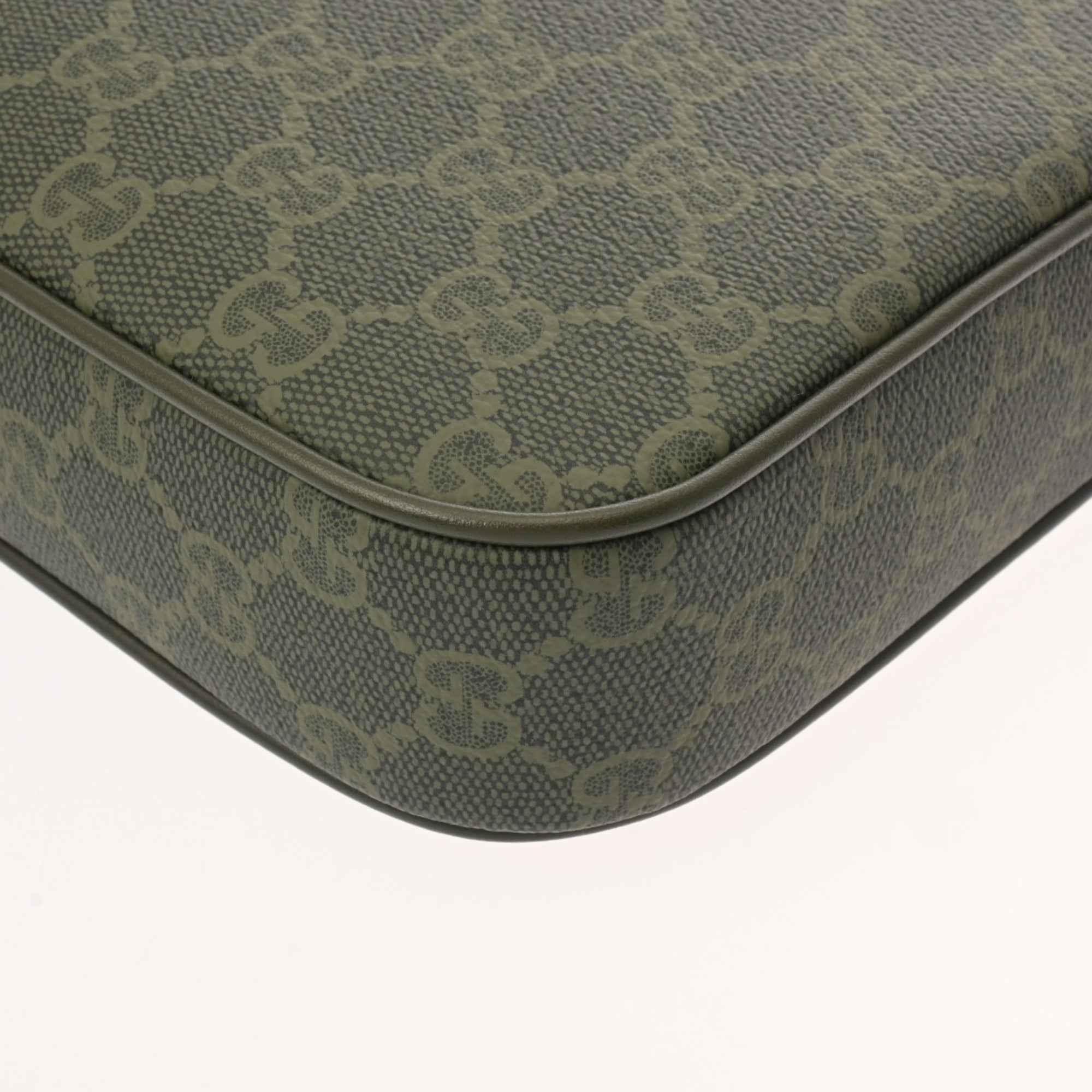 Gucci Green Pvc Shoulder Bag (Pre-Owned)