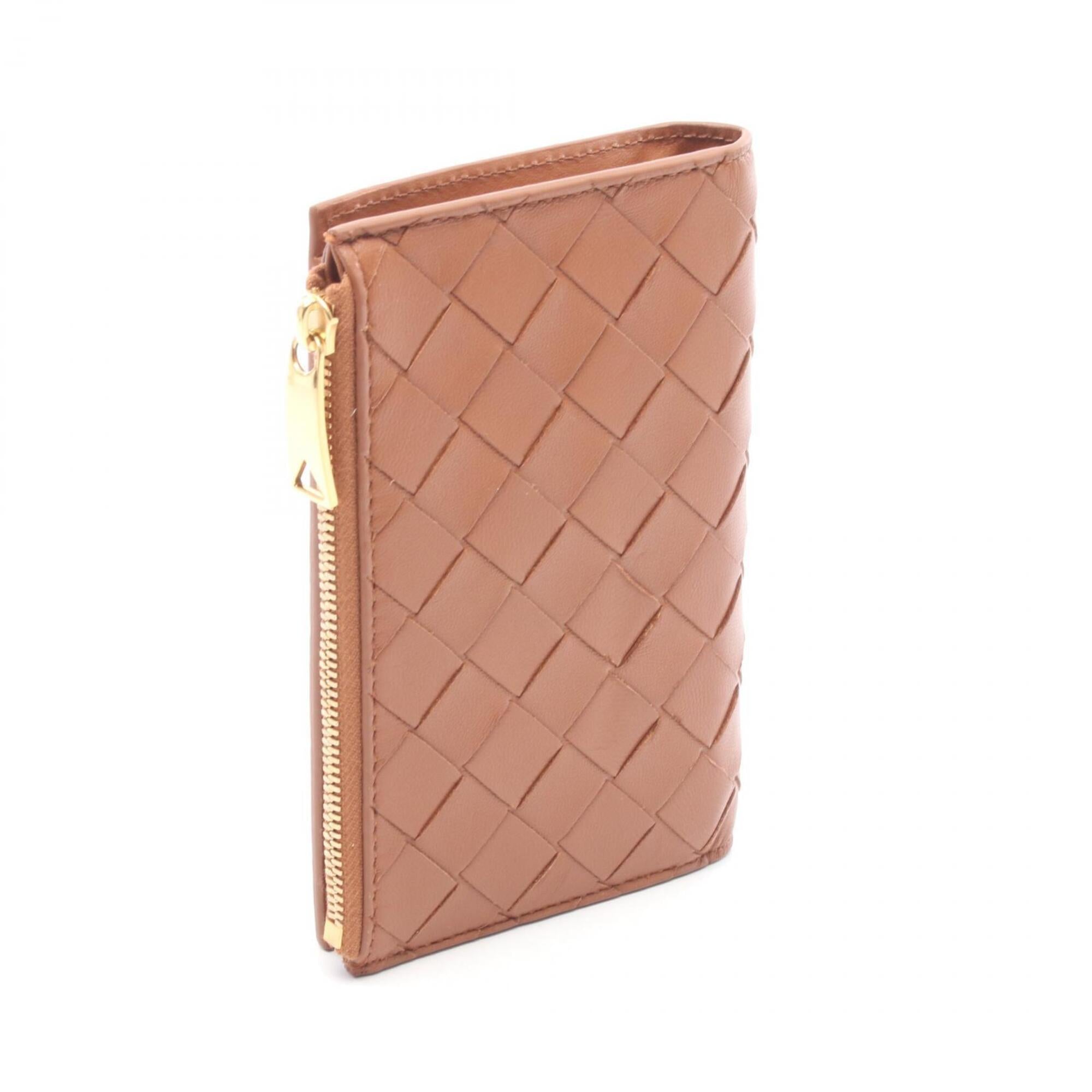 Bottega Veneta Brown Intrecciato Wallet (Bi-Fold) (Pre-Owned)