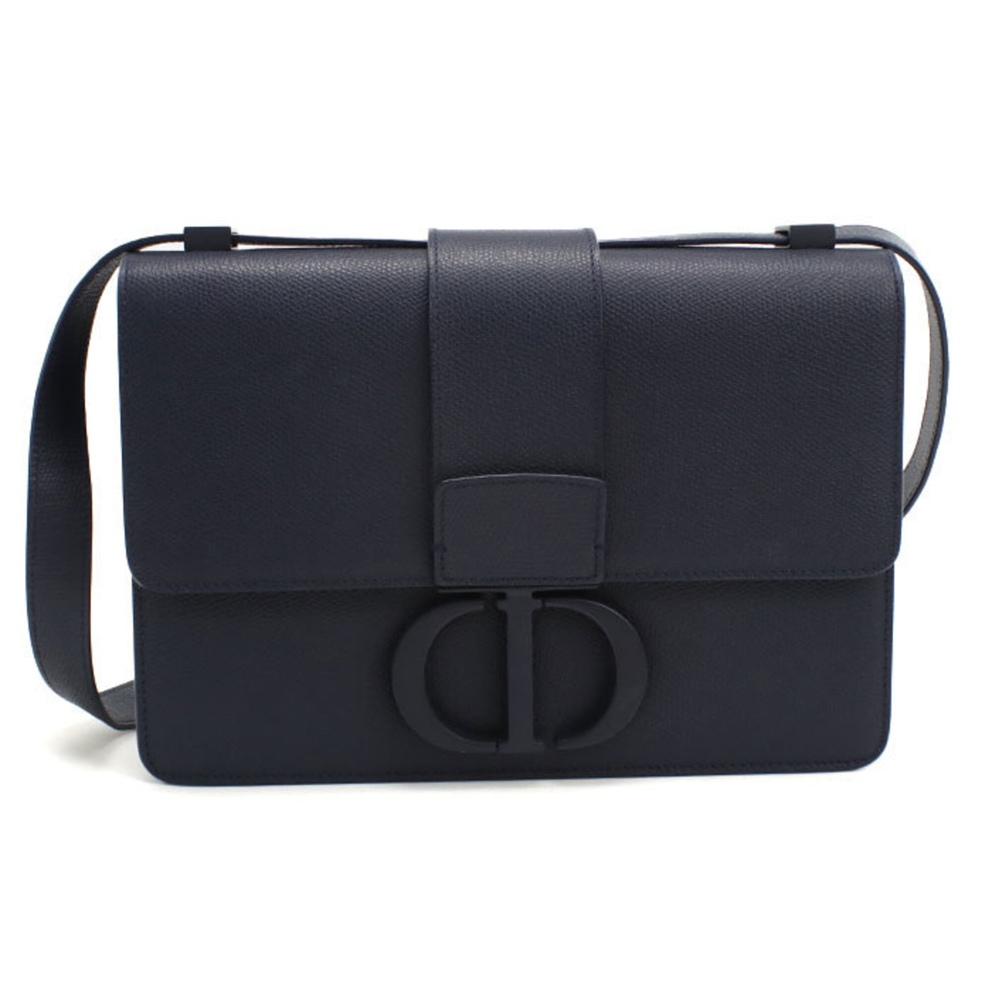 Christian Dior Navy Leather Shoulder Bag (Pre-Owned)