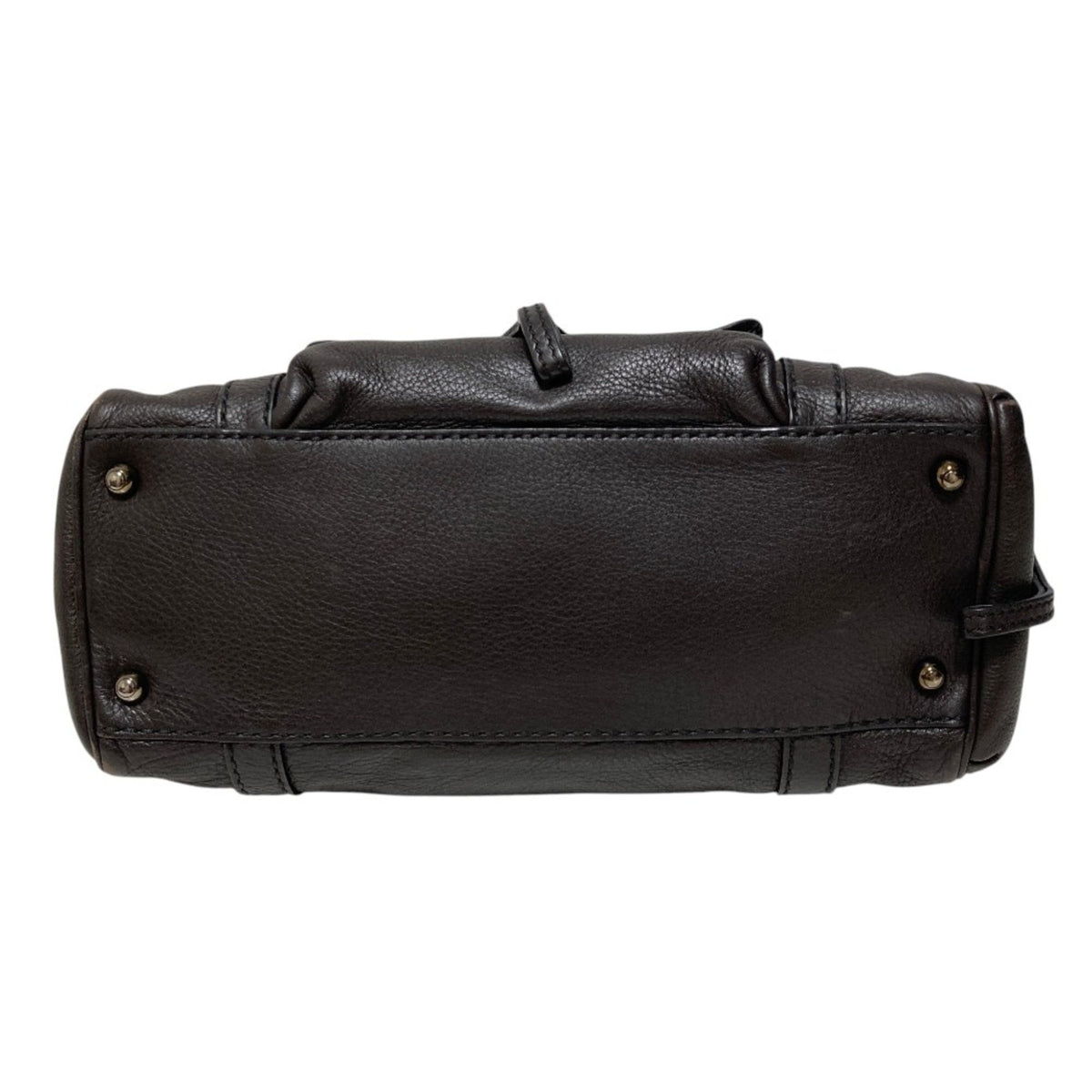 Tod's Brown Leather Boston Bag Handbag (Pre-Owned)