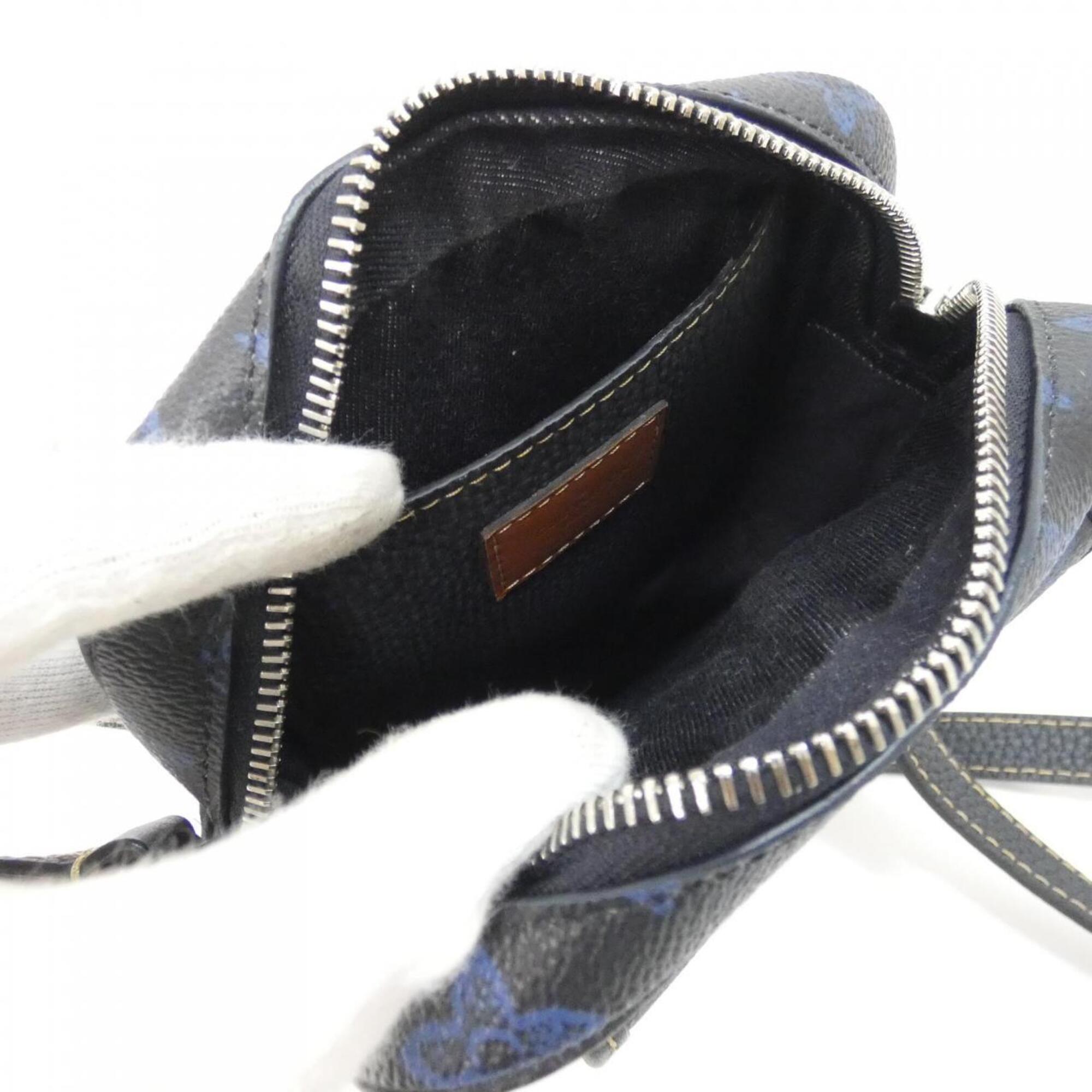 Louis Vuitton Blue Coated Canvas Shoulder Bag (Pre-Owned)