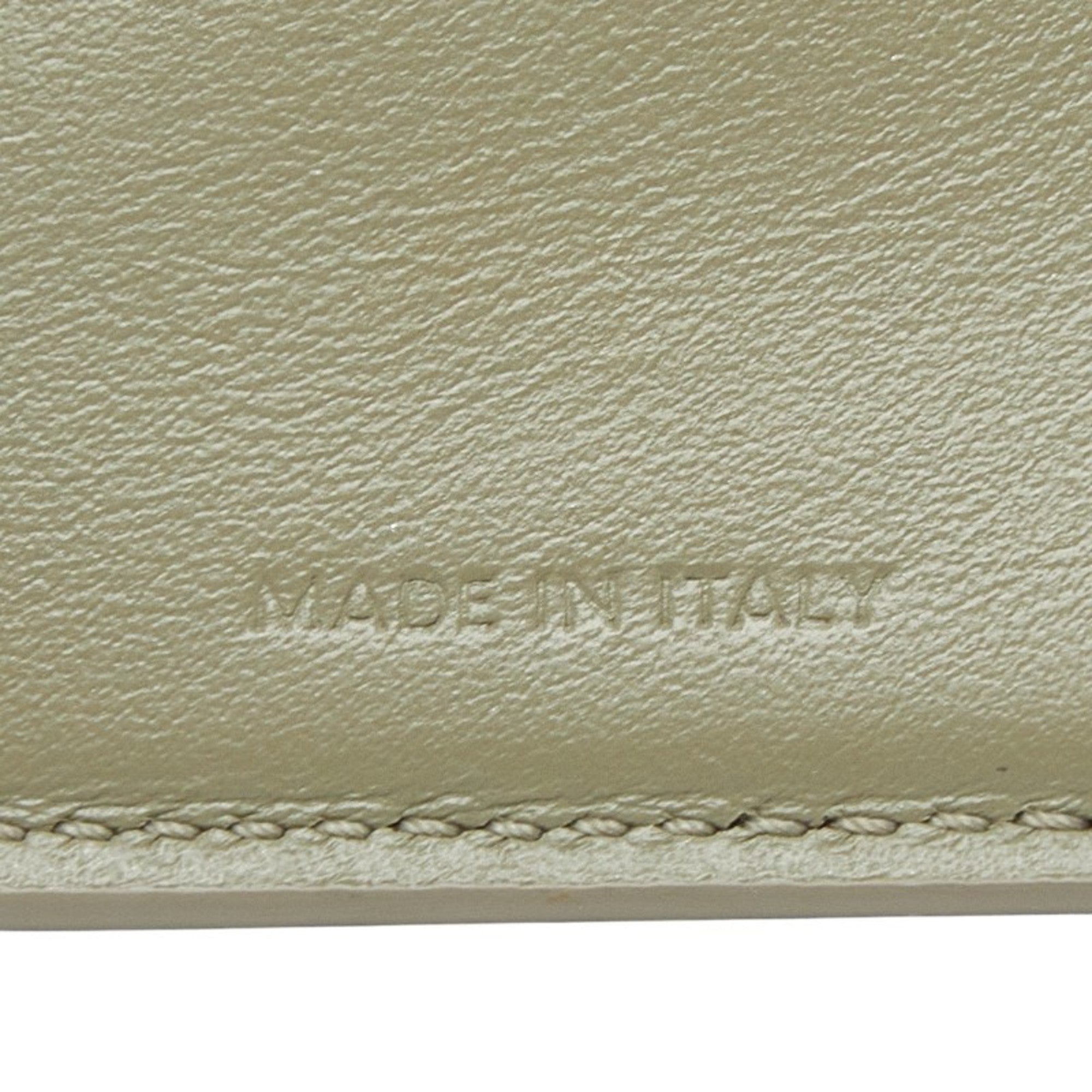 Celine Green Khaki Leather Wallet (Tri-Fold) (Pre-Owned)